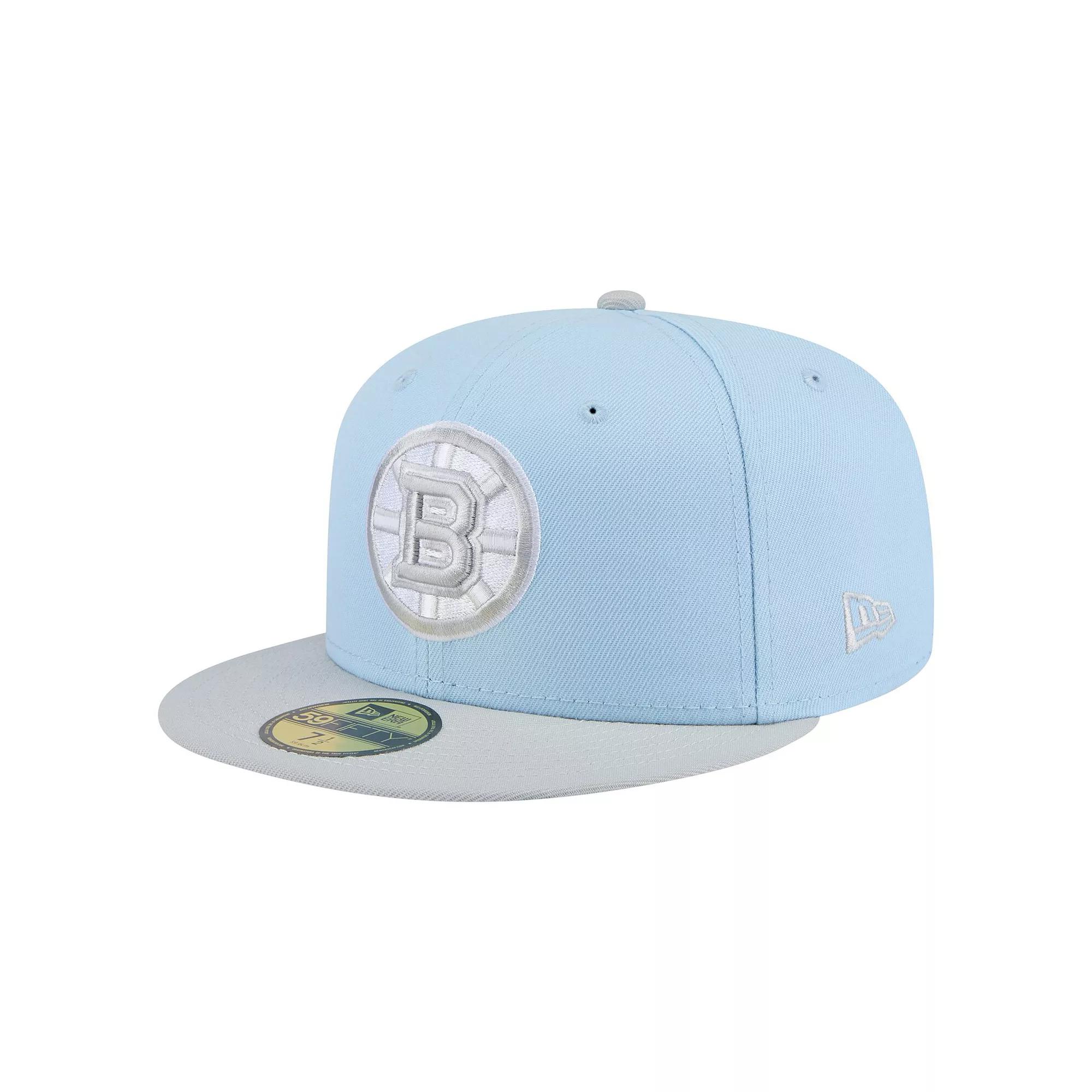 Men's New Era Light Blue/Gray Boston Bruins Color Pack Two-Tone 59FIFTY Fitted Hat,  Product Image