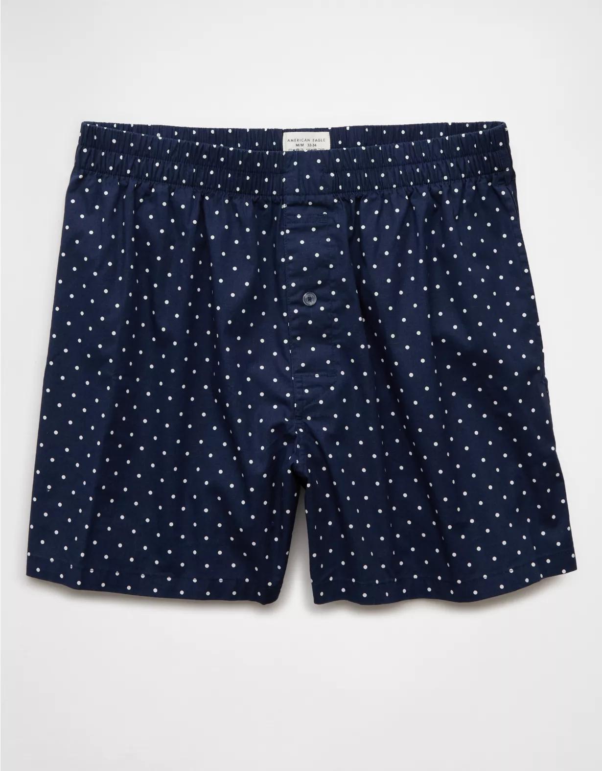 AEO Men's Polka Dots Poplin Pocket Boxer Short Product Image