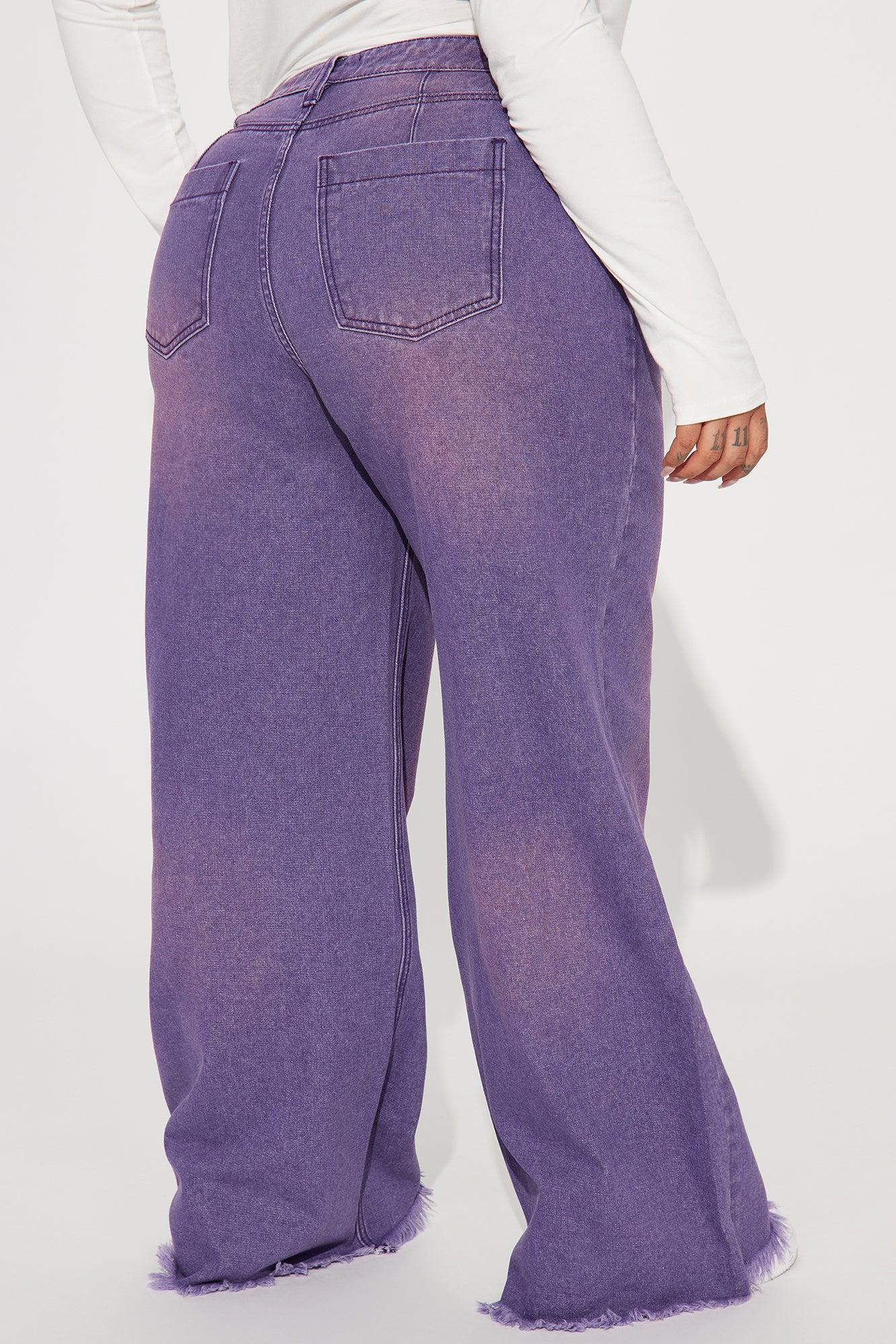 Ashtin Baggy Jeans - Purple Product Image