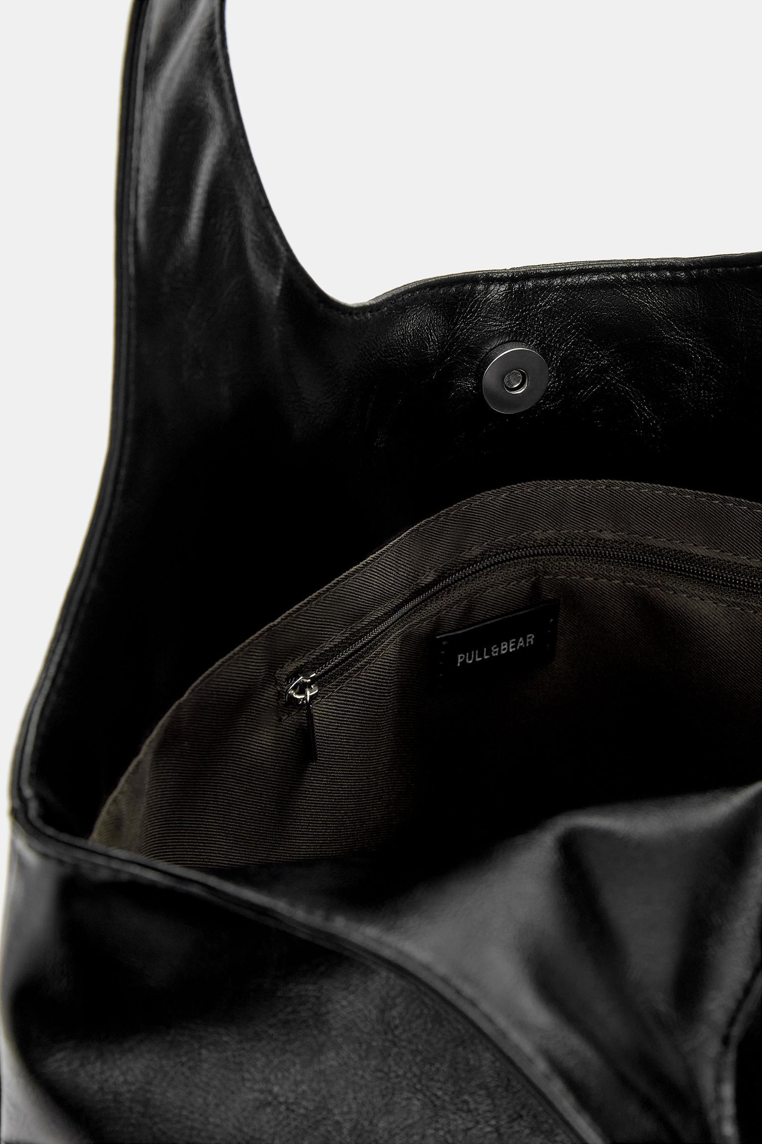 Faux leather shopper bag Product Image