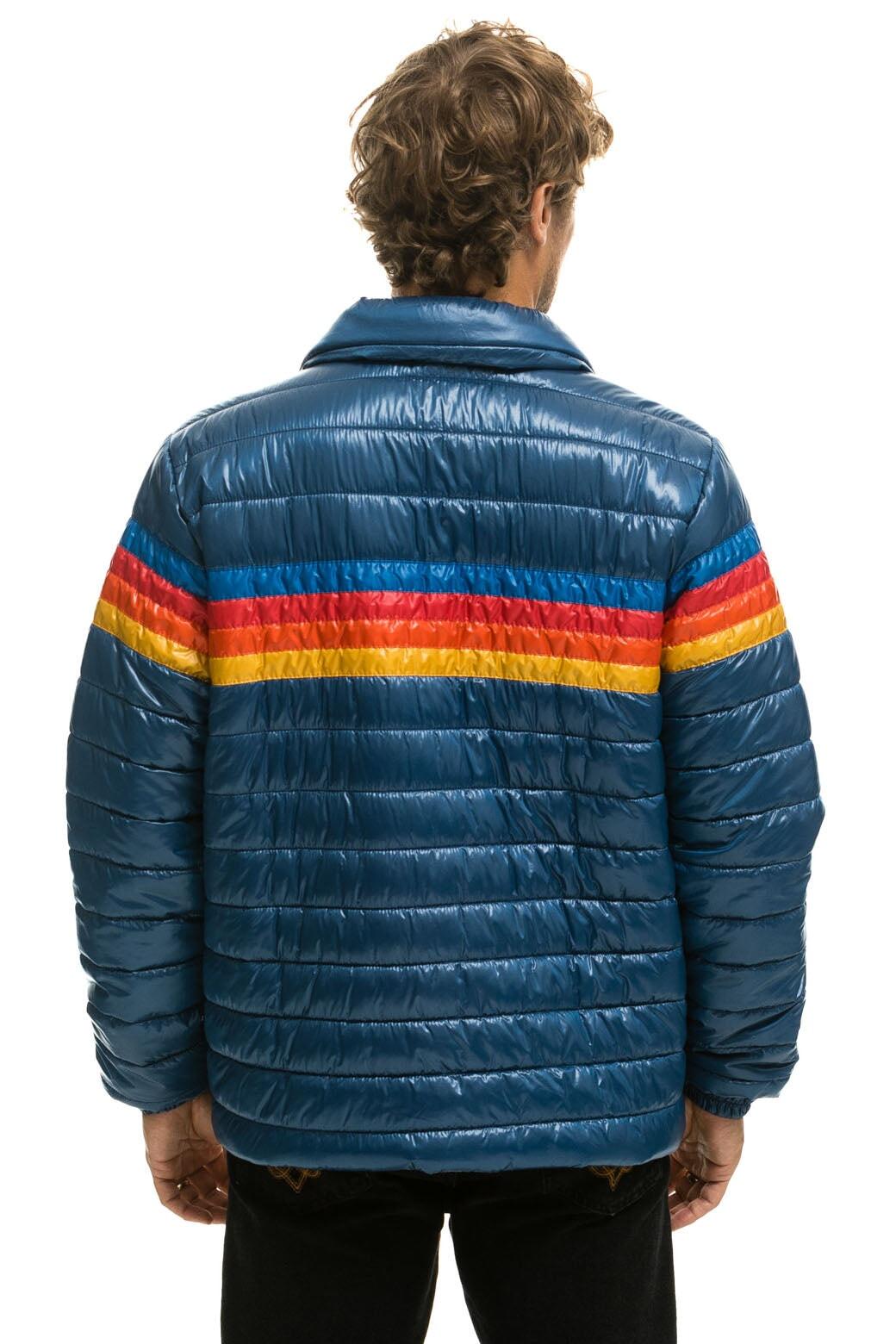 4 STRIPE TRAVELER JACKET - GLOSSY DEEP BLUE Male Product Image