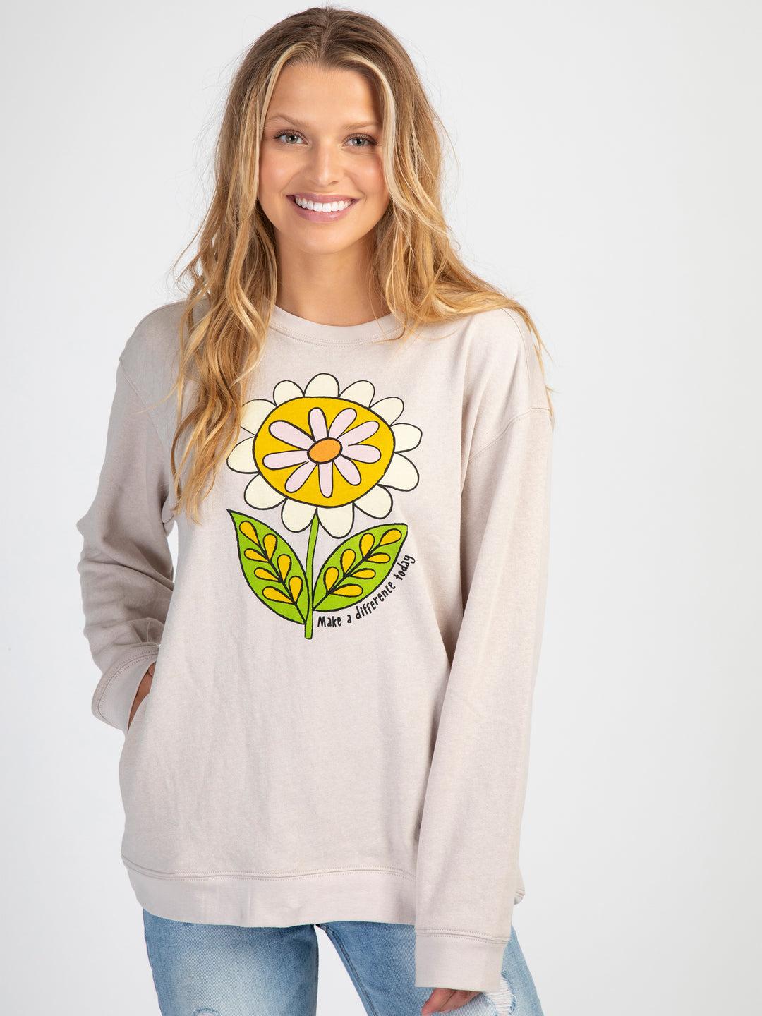 Comfy Pocket Sweatshirt - Let's Just Go Van Product Image