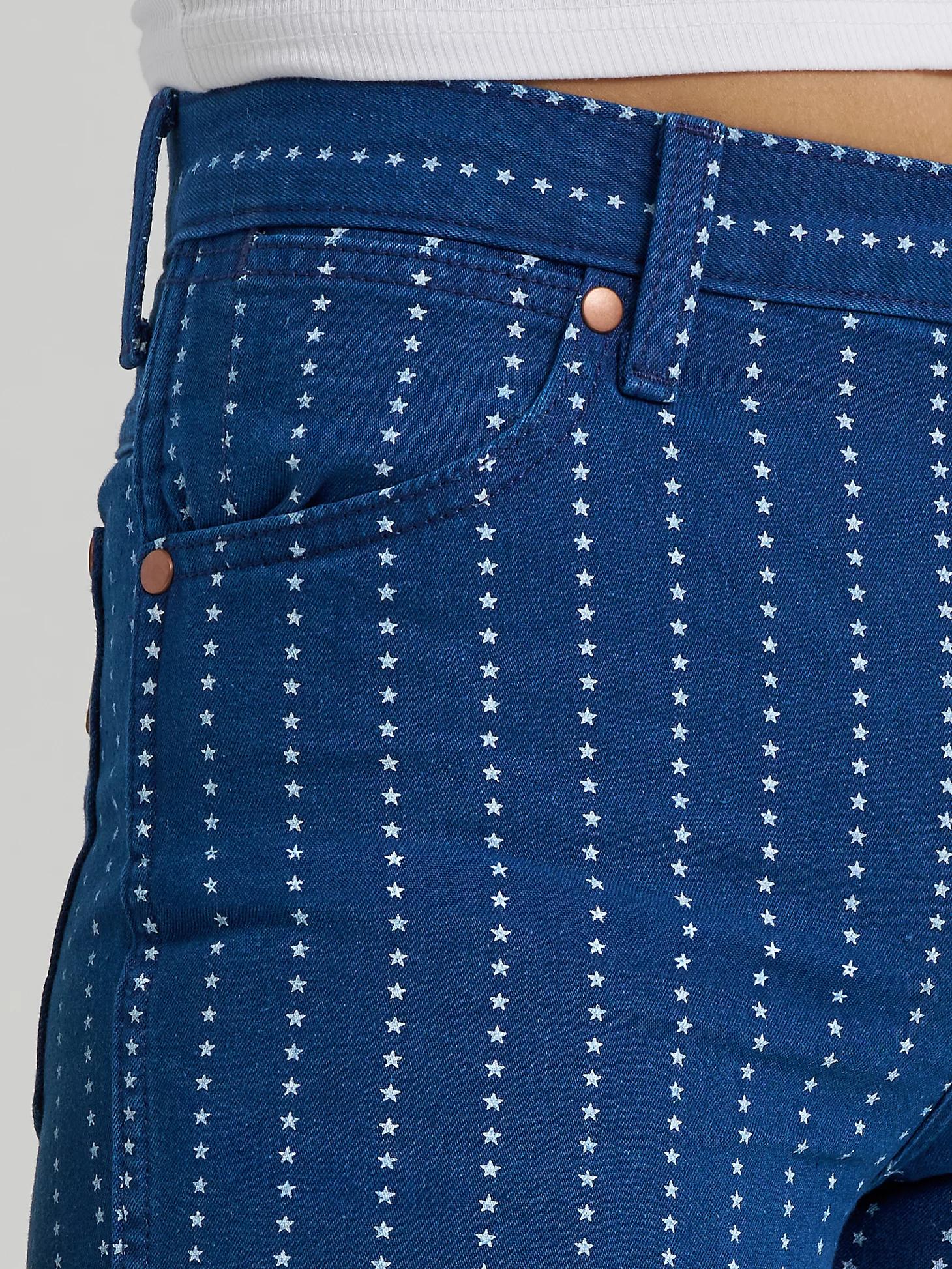 Women's Printed Wrancher Jean in Pin Star Product Image