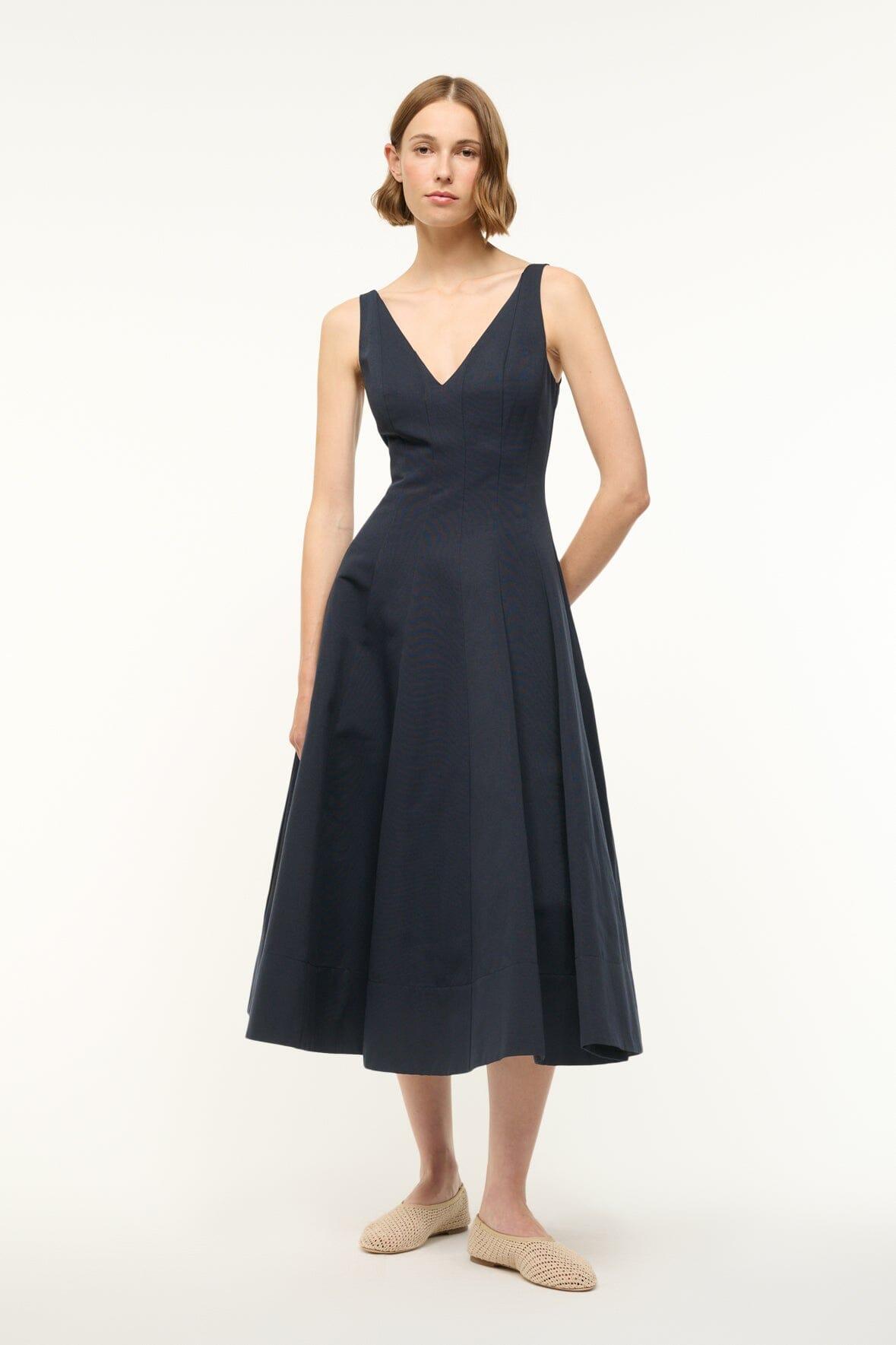 MARIETA DRESS | NAVY Product Image
