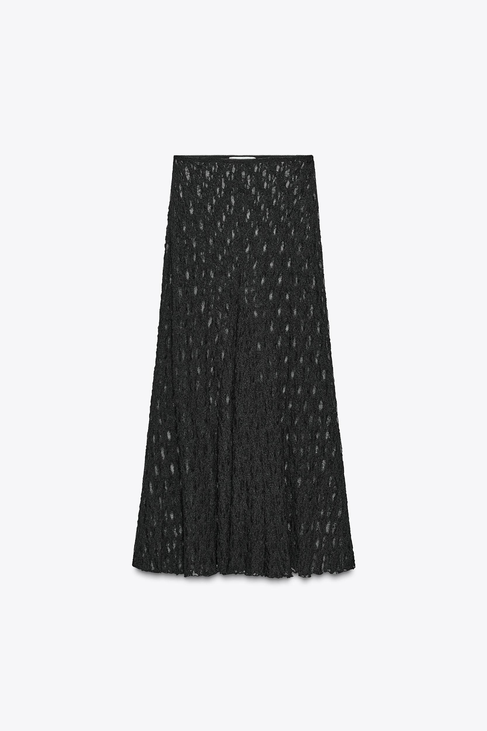 A-LINE LONG LACE SKIRT Product Image
