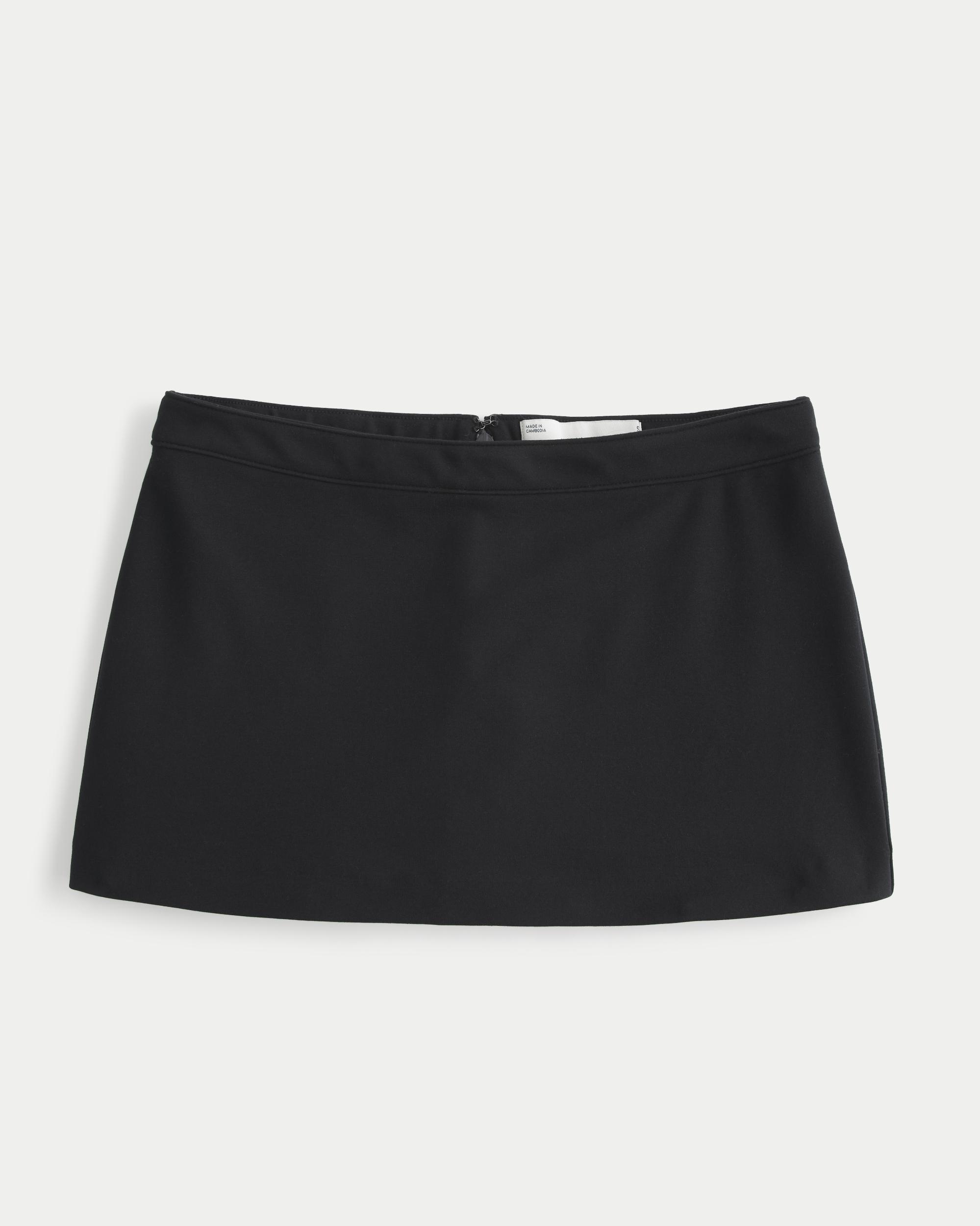Low-Rise Ponte A-Line Mini Skort Product Image