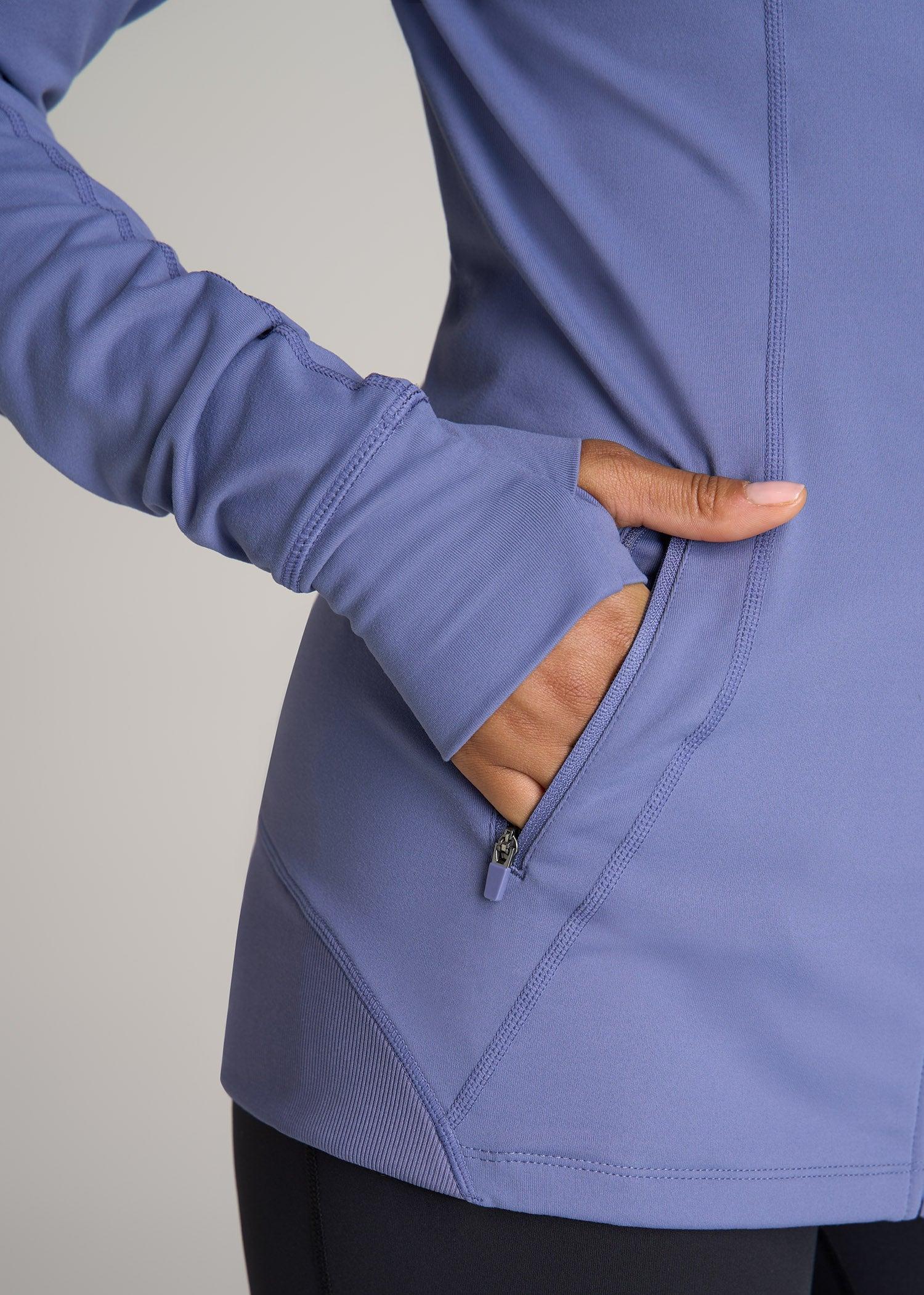 Women's Athletic Zip-Up Jacket for Tall Women in Marlin Blue Female Product Image