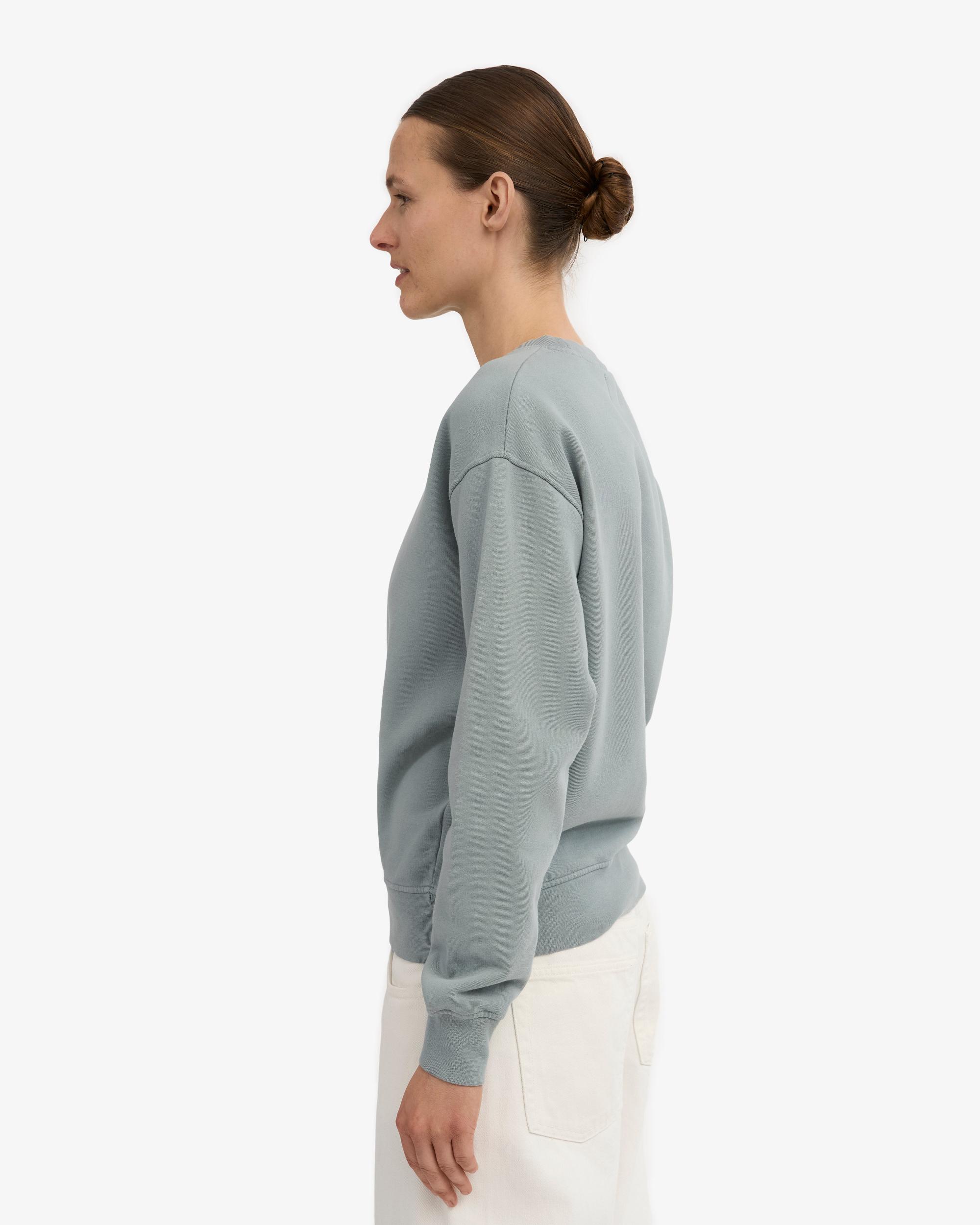 Women Classic Organic Crew - Steel Blue Product Image