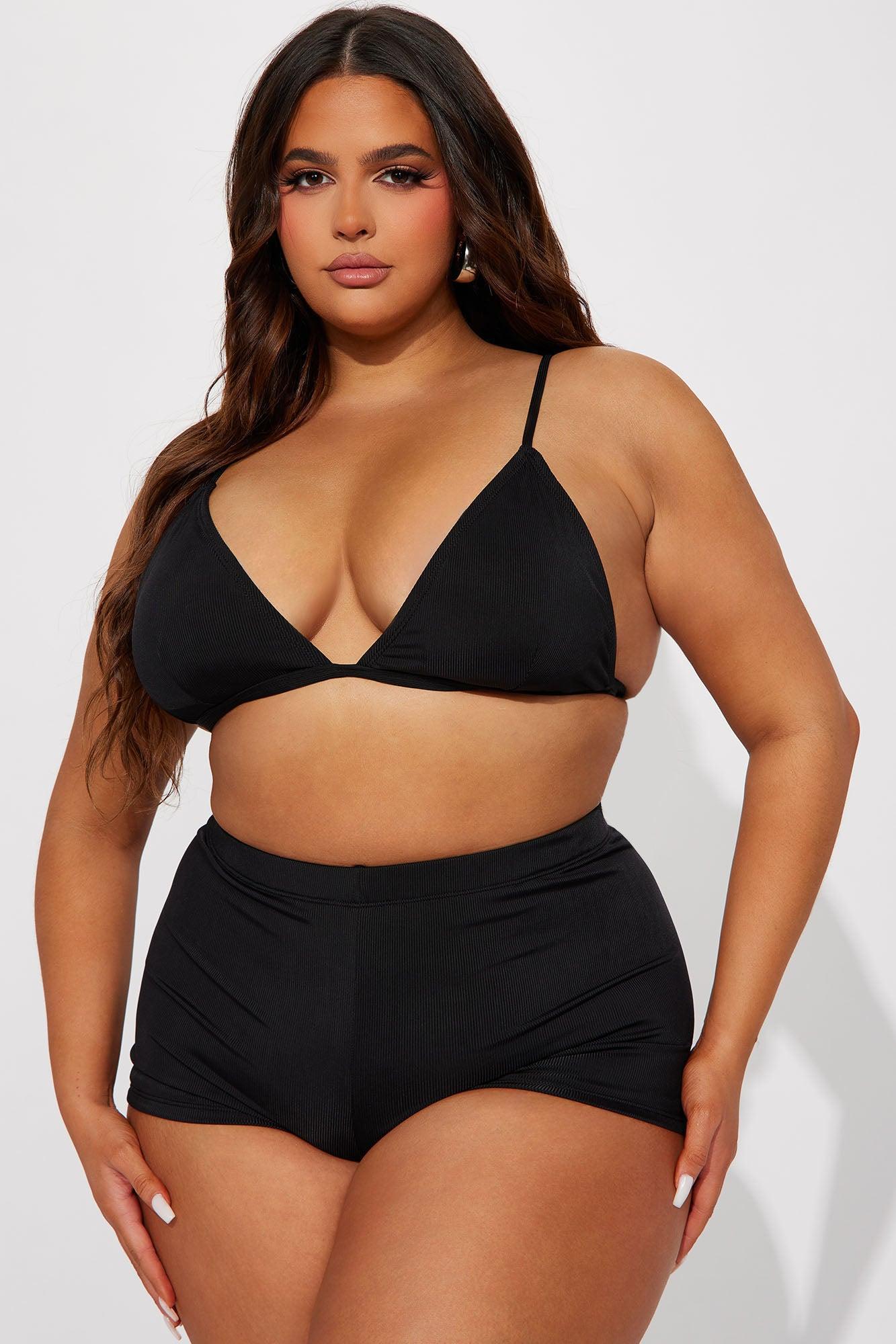Leilani 2 Piece Short Bikini - Black Product Image