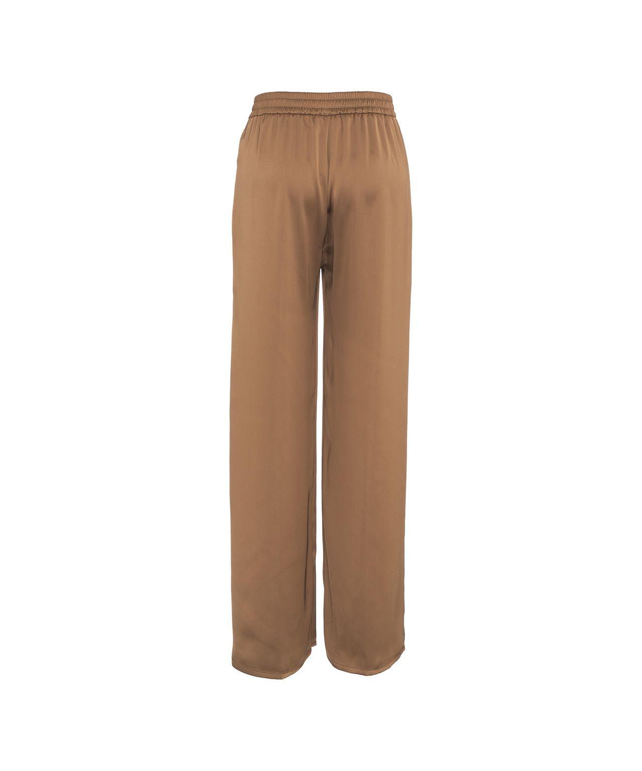 Wide leg pants with satin effect Product Image