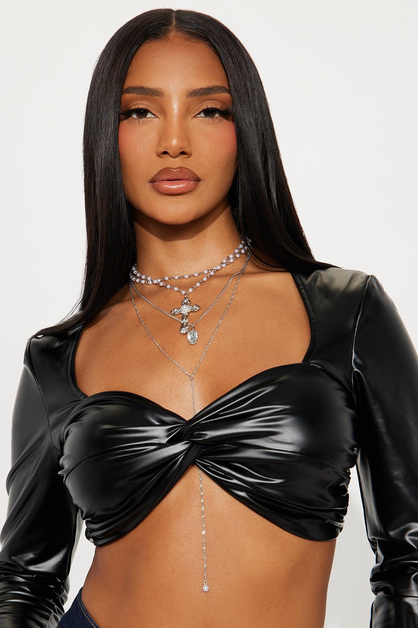 Pearls From Haven Layered Statement Necklace - Silver Female Product Image