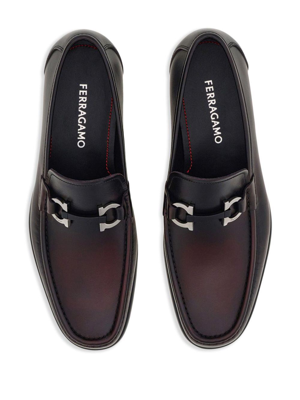 Gancini-plaque loafers Product Image