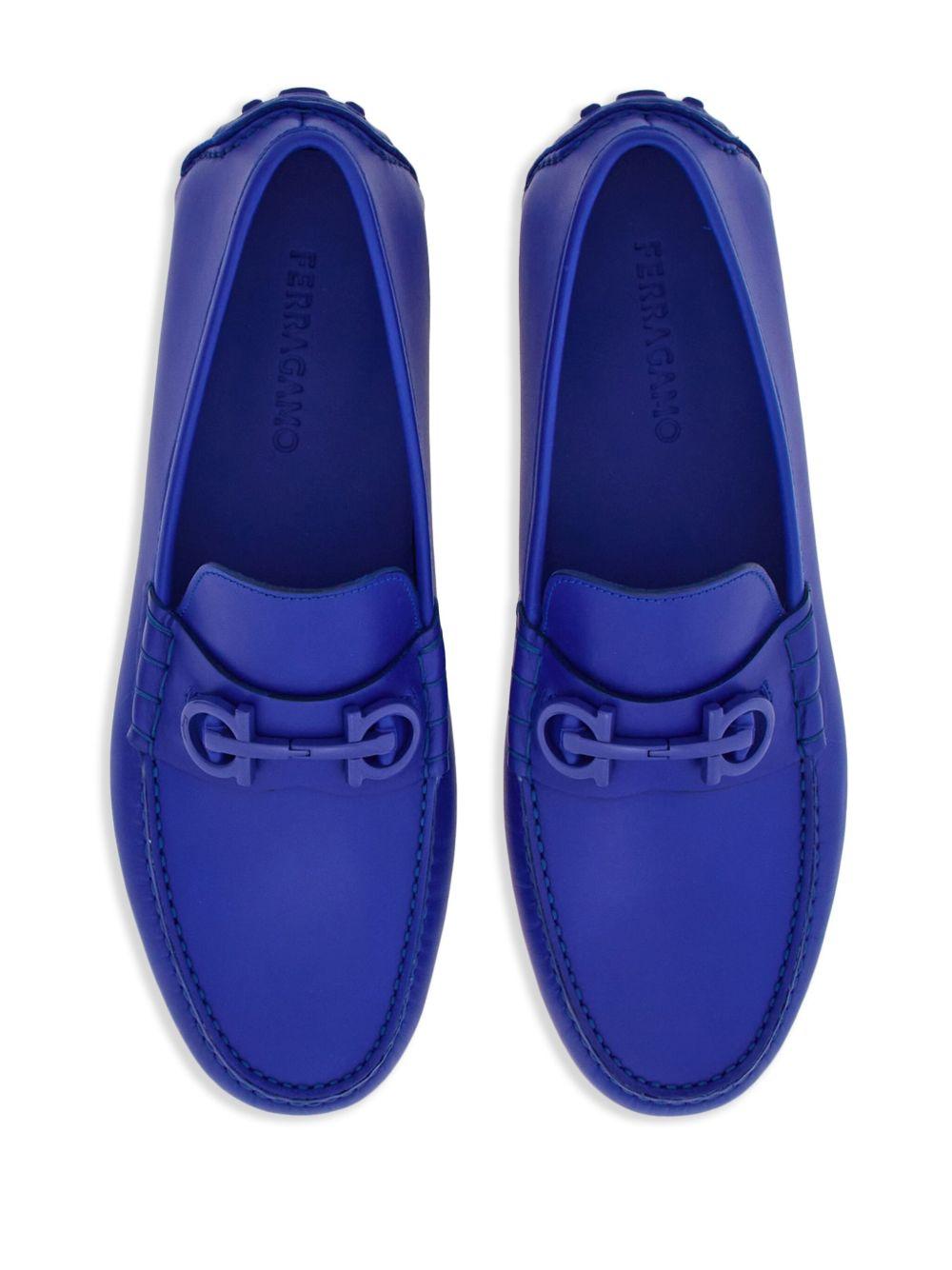 Driver Gancini-plaque leather loafers  Product Image