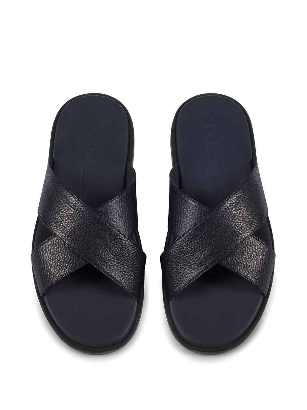 crossover leather slides Product Image