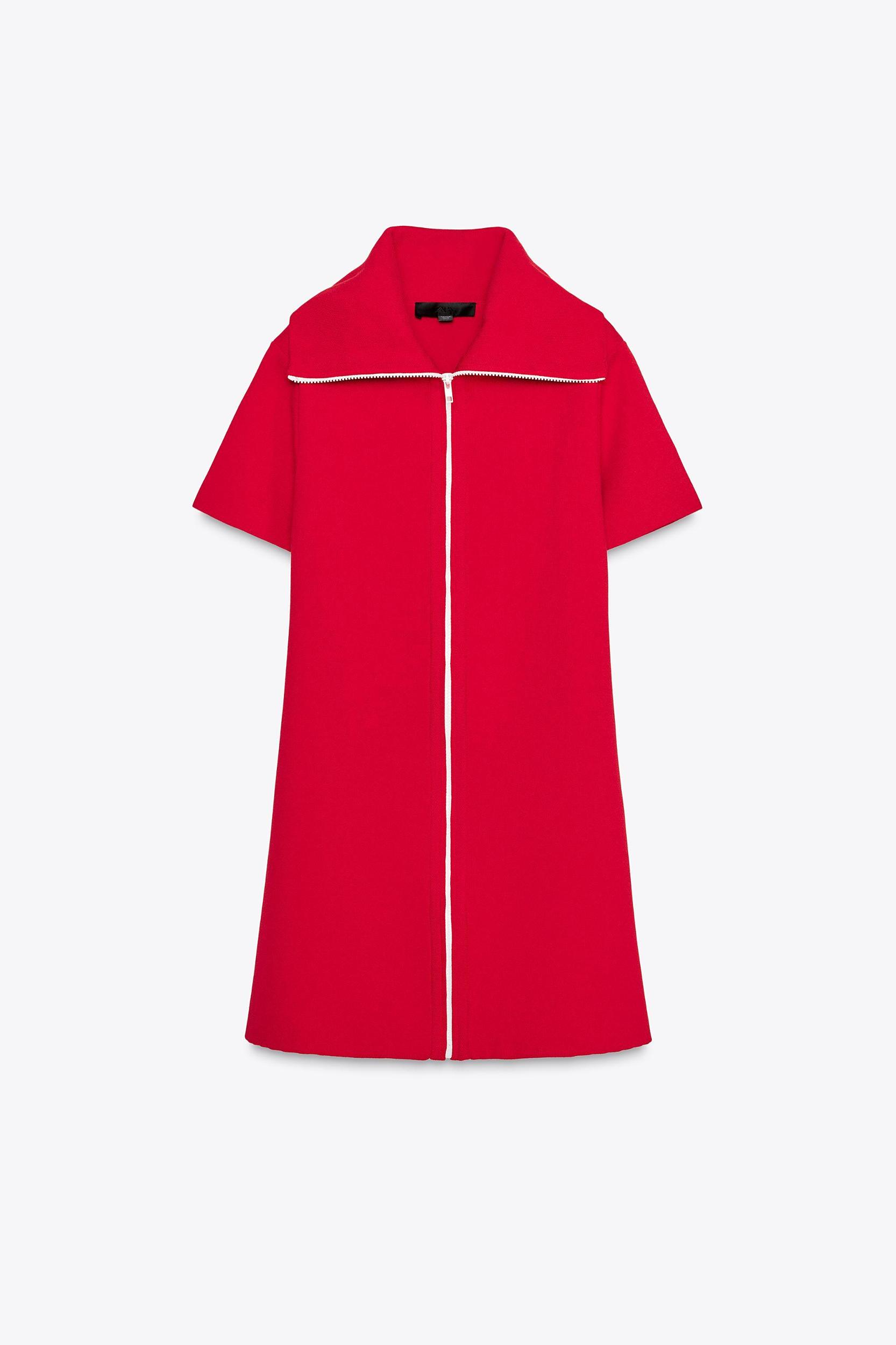 SHORT PLAIN KNIT DRESS Product Image