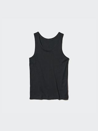 Mens DRY Color Ribbed Tank Top 2XS UNIQLO US Product Image