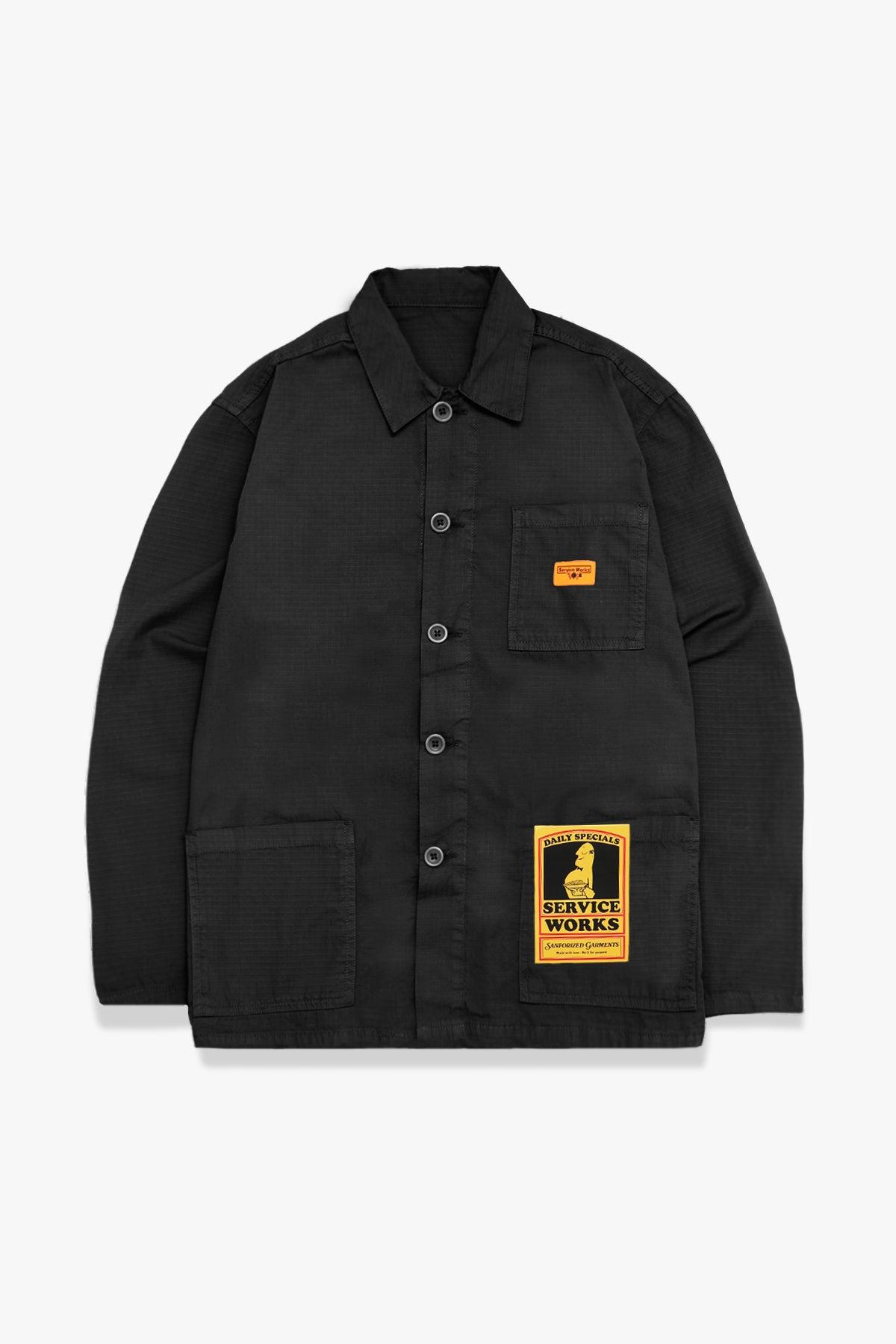 Ripstop Chore Shirt - Black Product Image