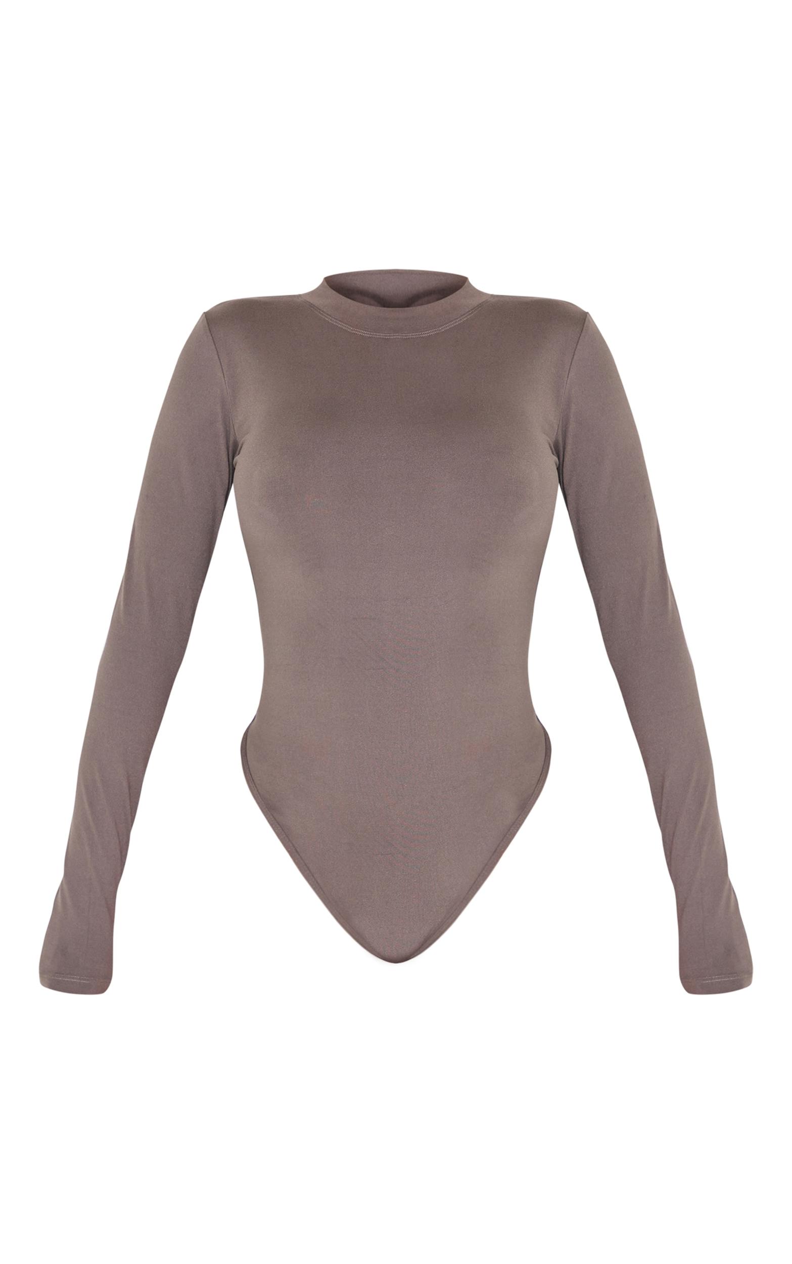 Shape Charcoal Sculpted Long Sleeve Bodysuit Product Image