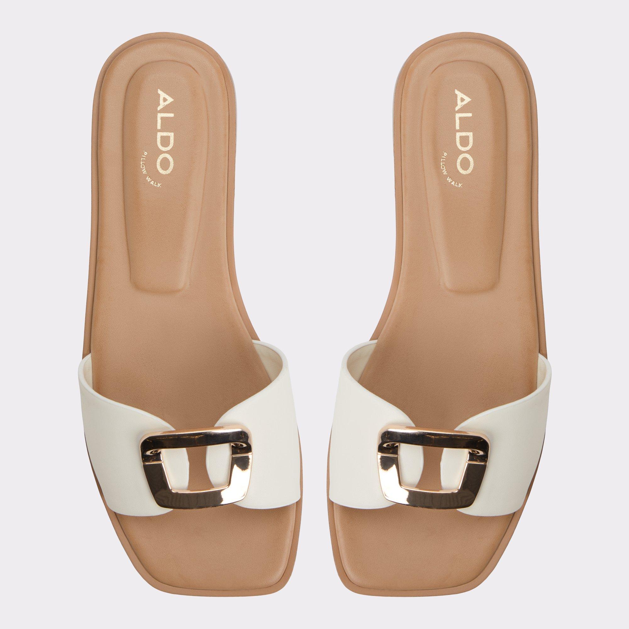 Tidella White Women's Flat Sandals | ALDO US Product Image
