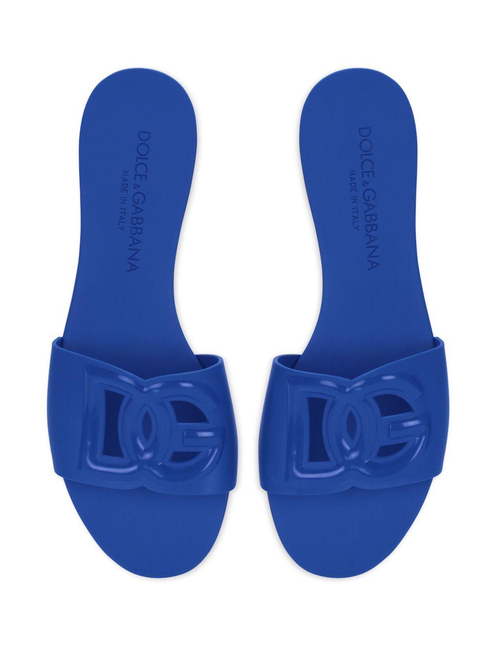 logo-lettering open-toe slides  Product Image