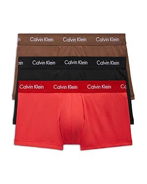 Calvin Klein Mens Cotton Stretch 3-Pack Low Rise Trunk Product Image