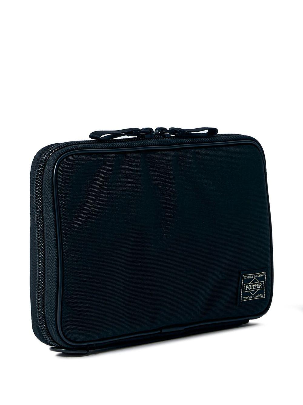 logo-patch zip-fastening travel bag Product Image