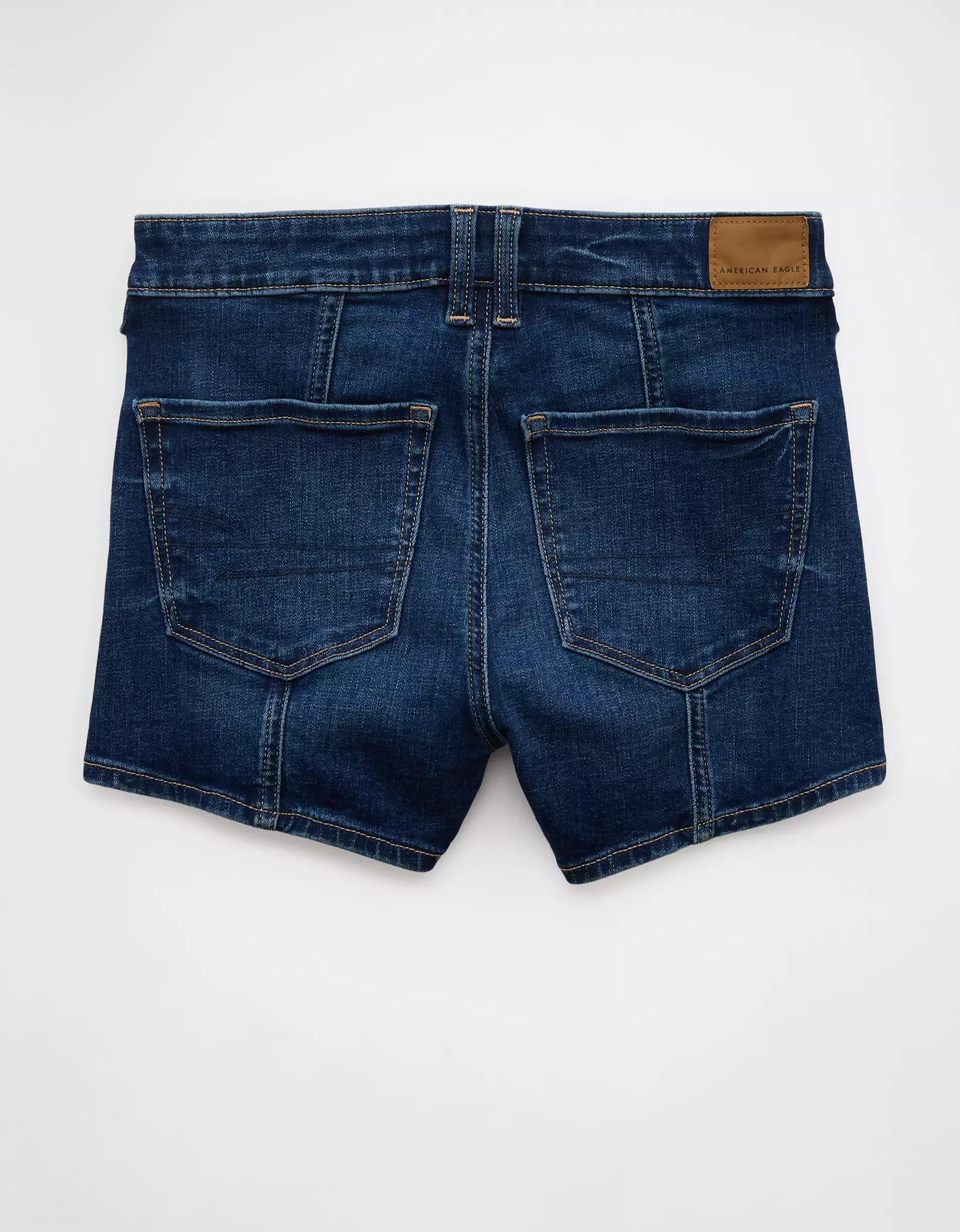 AE Next Level Low-Rise Denim Midi Short Product Image