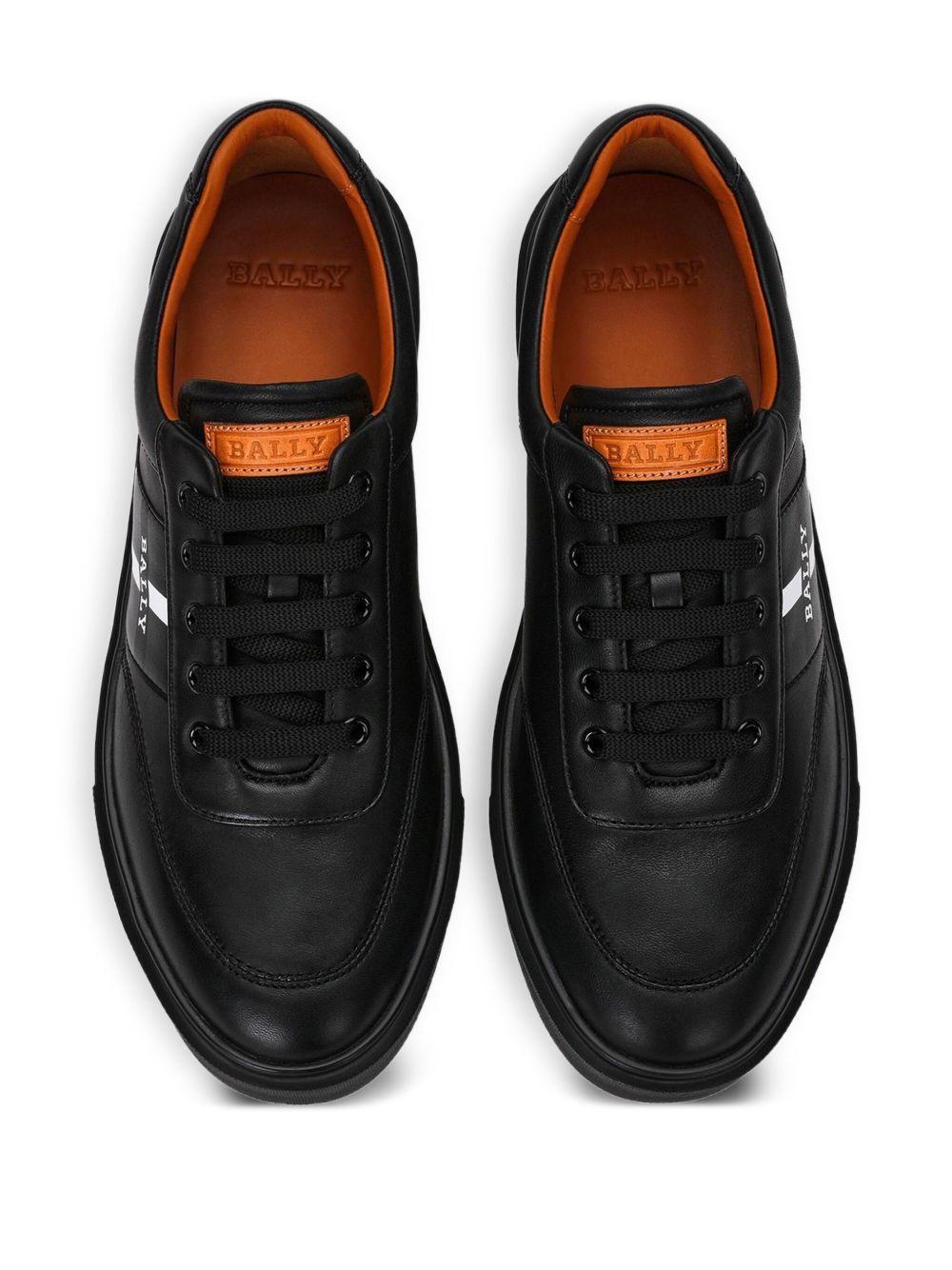 leather low-top sneakers Product Image