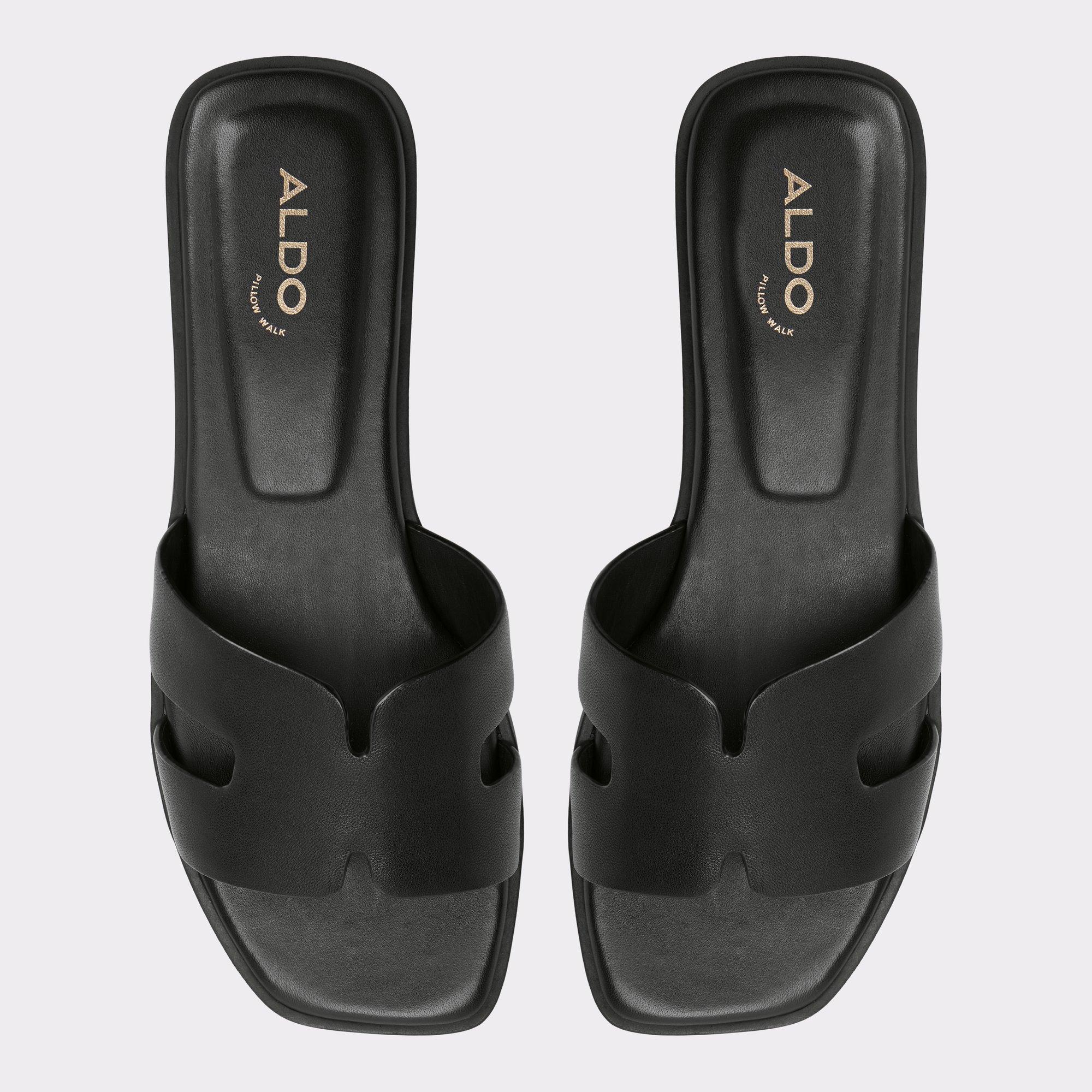 Itsandal Black Women's Flat Sandals | ALDO US Product Image