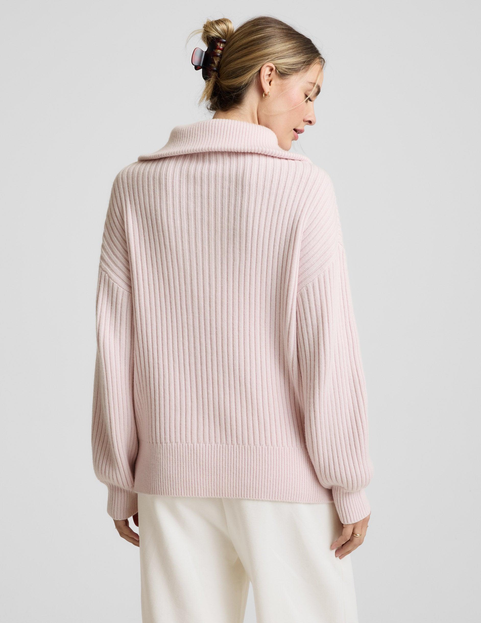 Wool Blend Collared Pullover Product Image