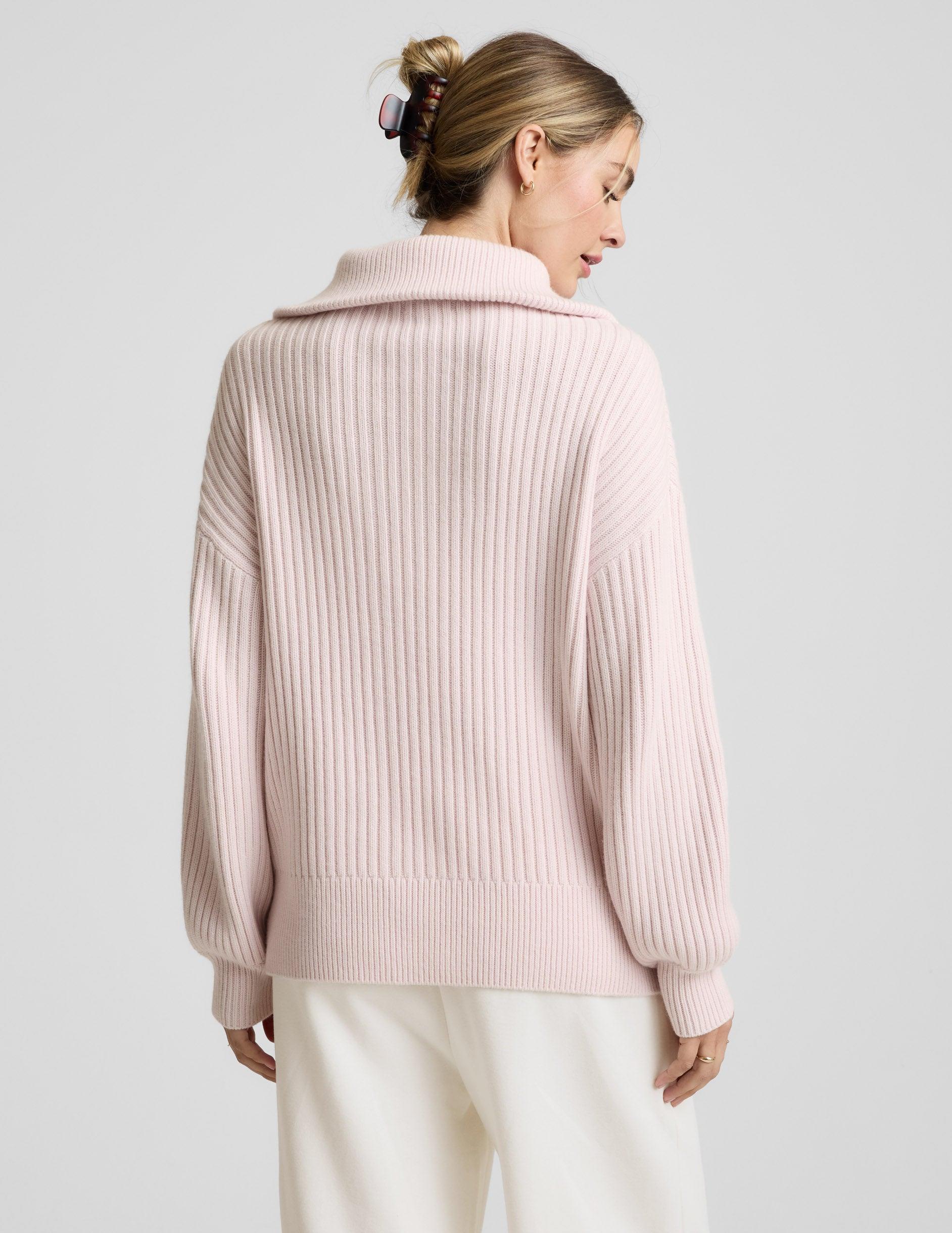 Wool Blend Collared Pullover Product Image