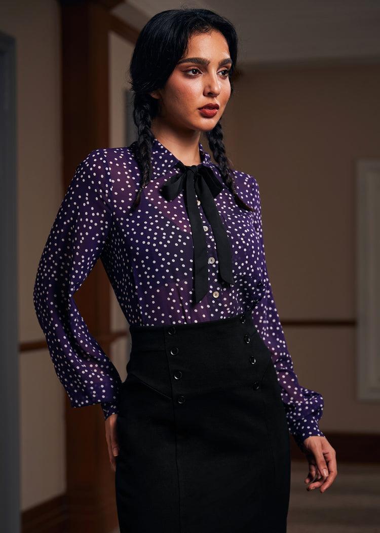 Enchanted Evening Collared Blouse Product Image