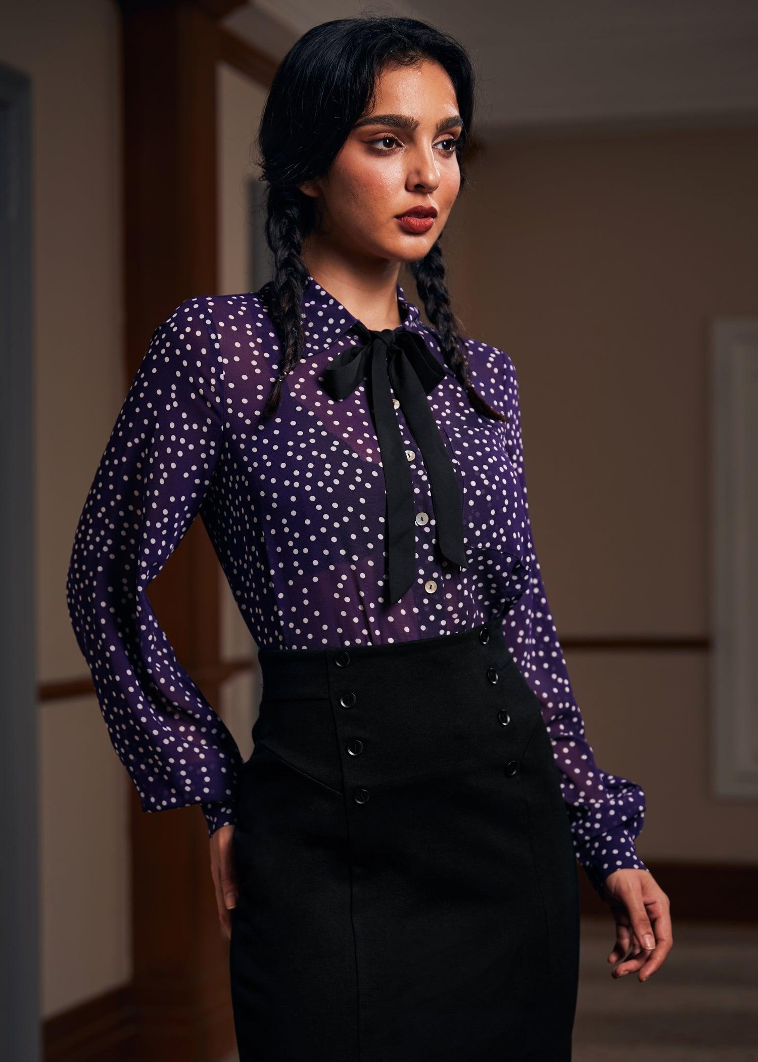 Enchanted Evening Collared Blouse Product Image