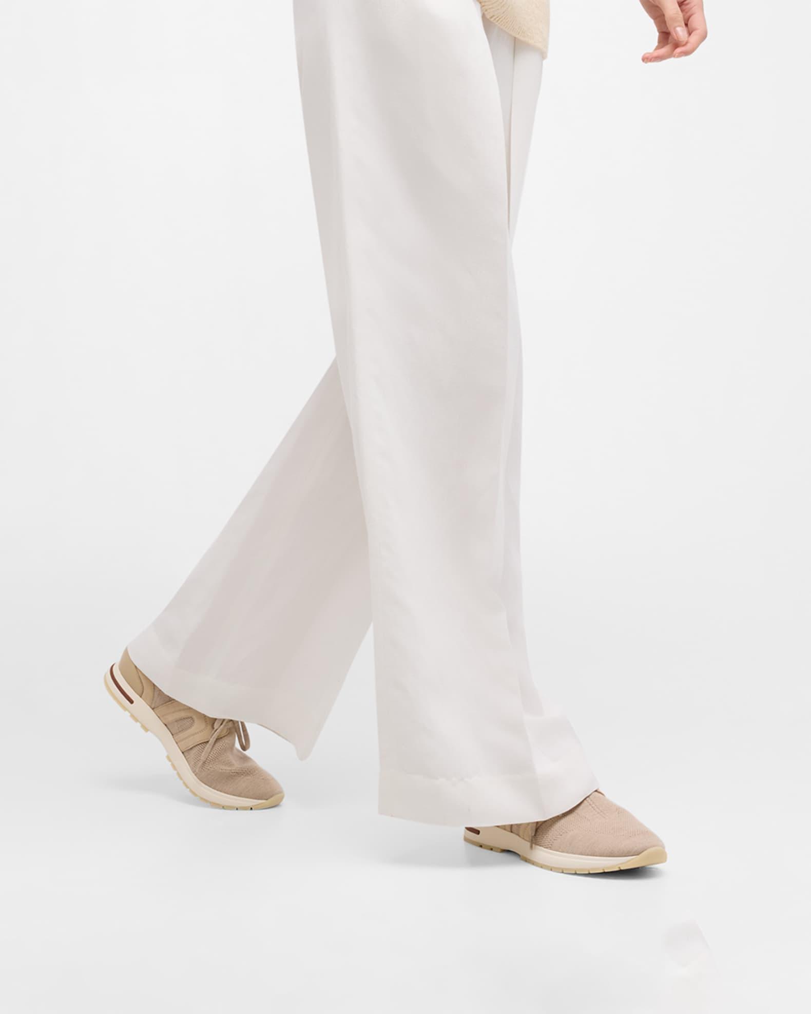 Knit Lace-Up Runner Sneakers Product Image