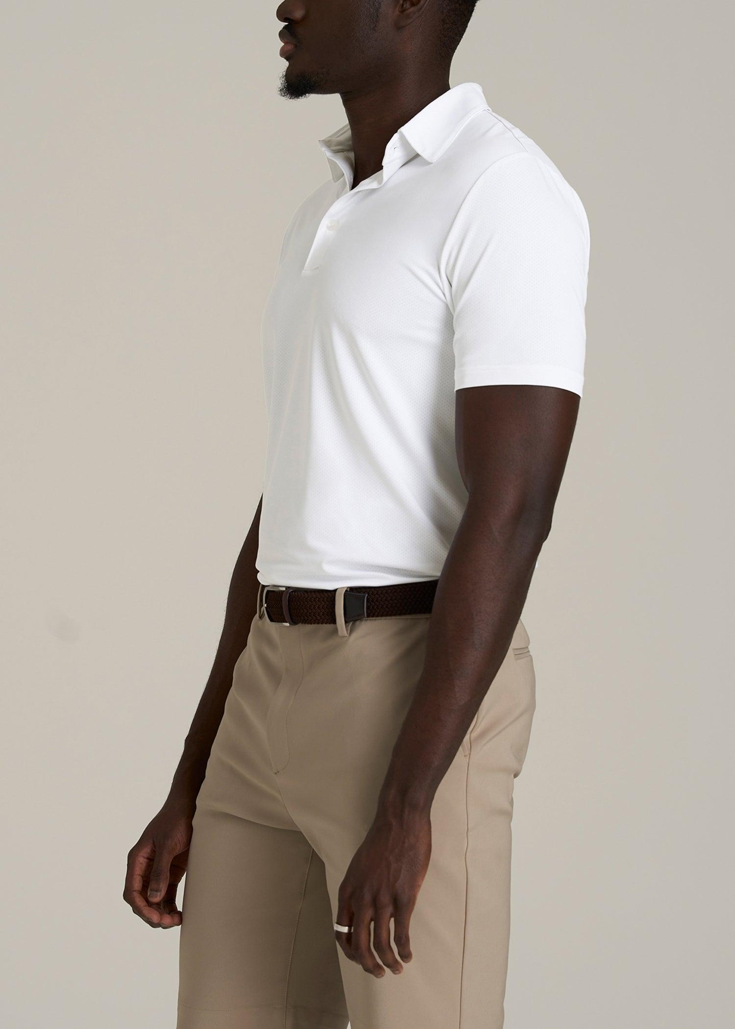 Golf Performance Tall Men's Polo Shirt in Optic White Product Image