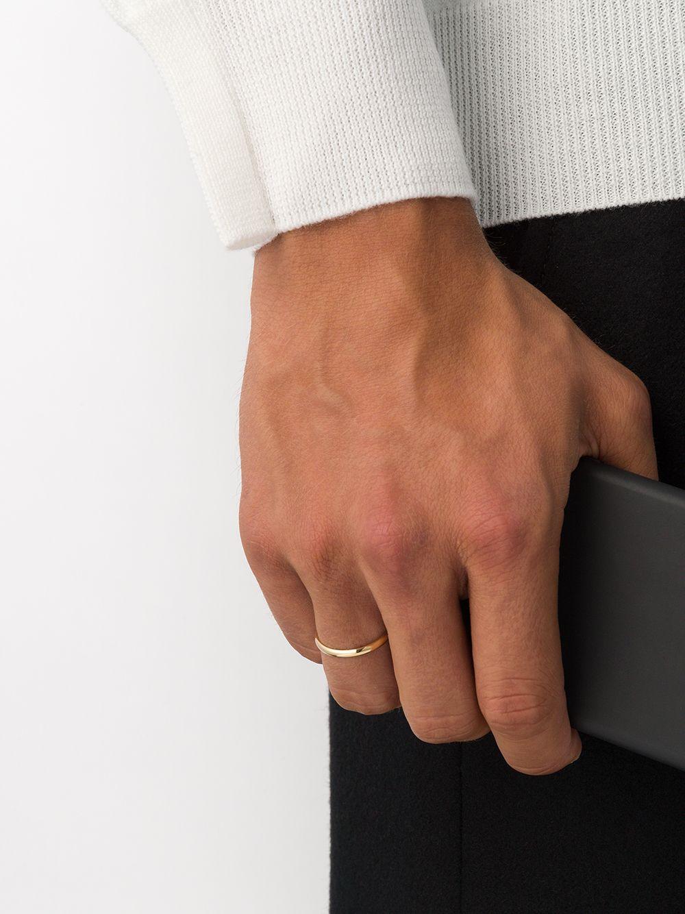 18kt yellow polished gold Le 2 Grammes half bangle ring Product Image