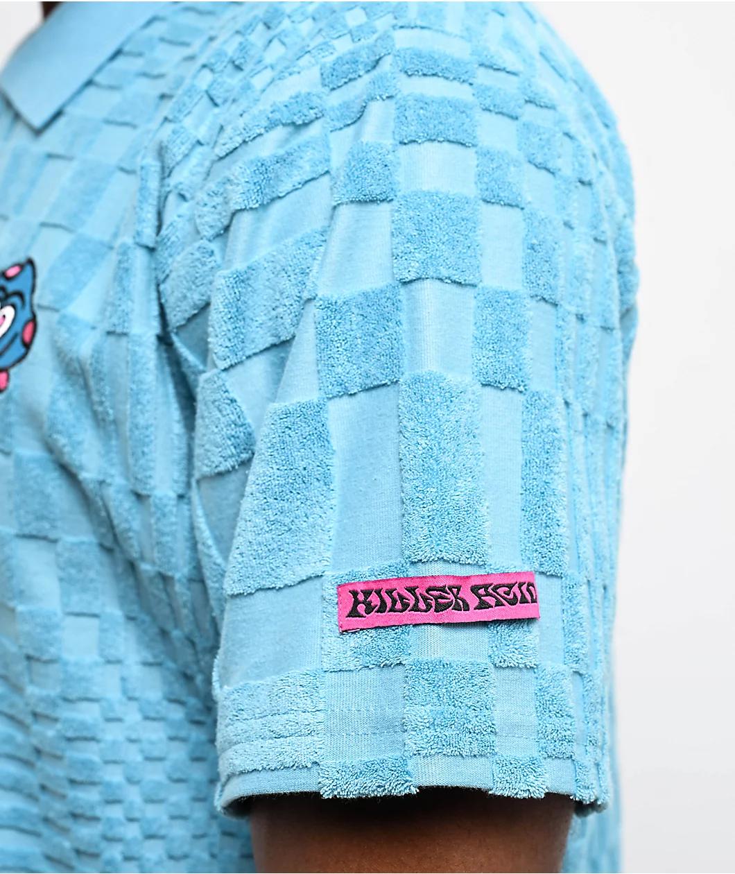 Killer Acid Scroom Blue Polo Shirt Product Image