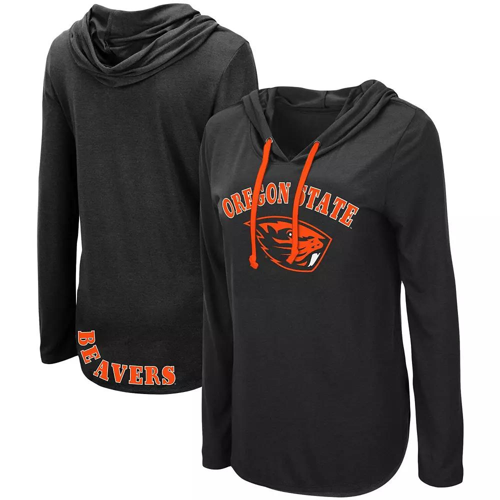 Women's Colosseum Black Oregon State Beavers My Lover Hoodie Long Sleeve T-Shirt,  Product Image