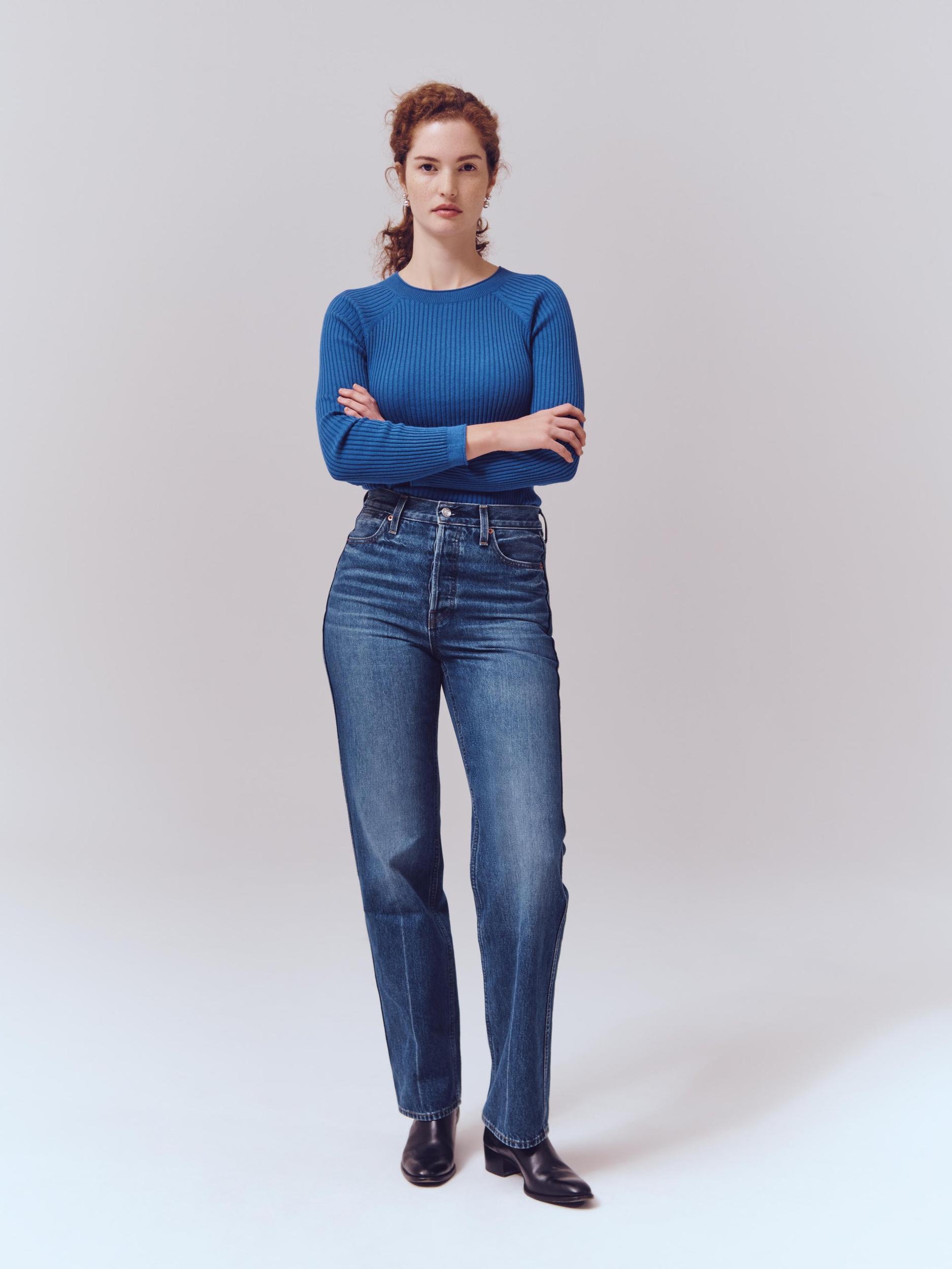 Carla High Rise Straight Jean Product Image