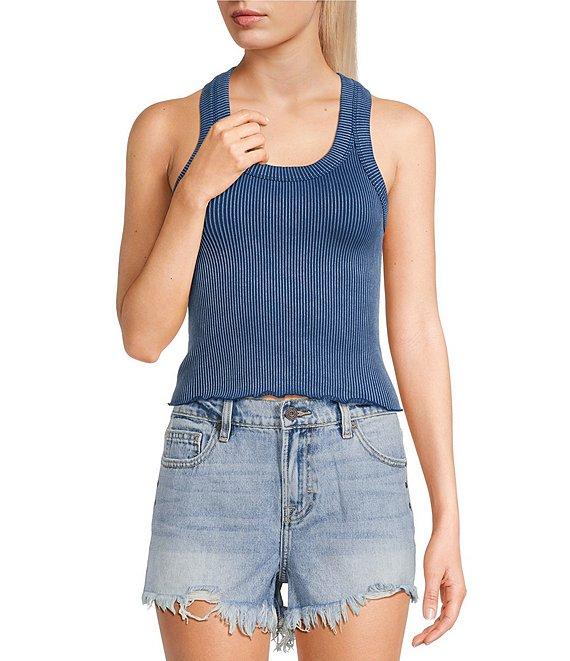 Moa Moa Ribbed Scoop Neck Tank Product Image