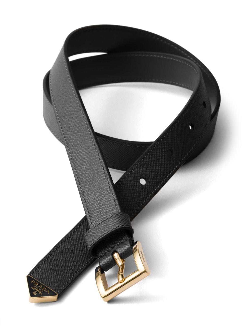 Saffiano leather belt Product Image