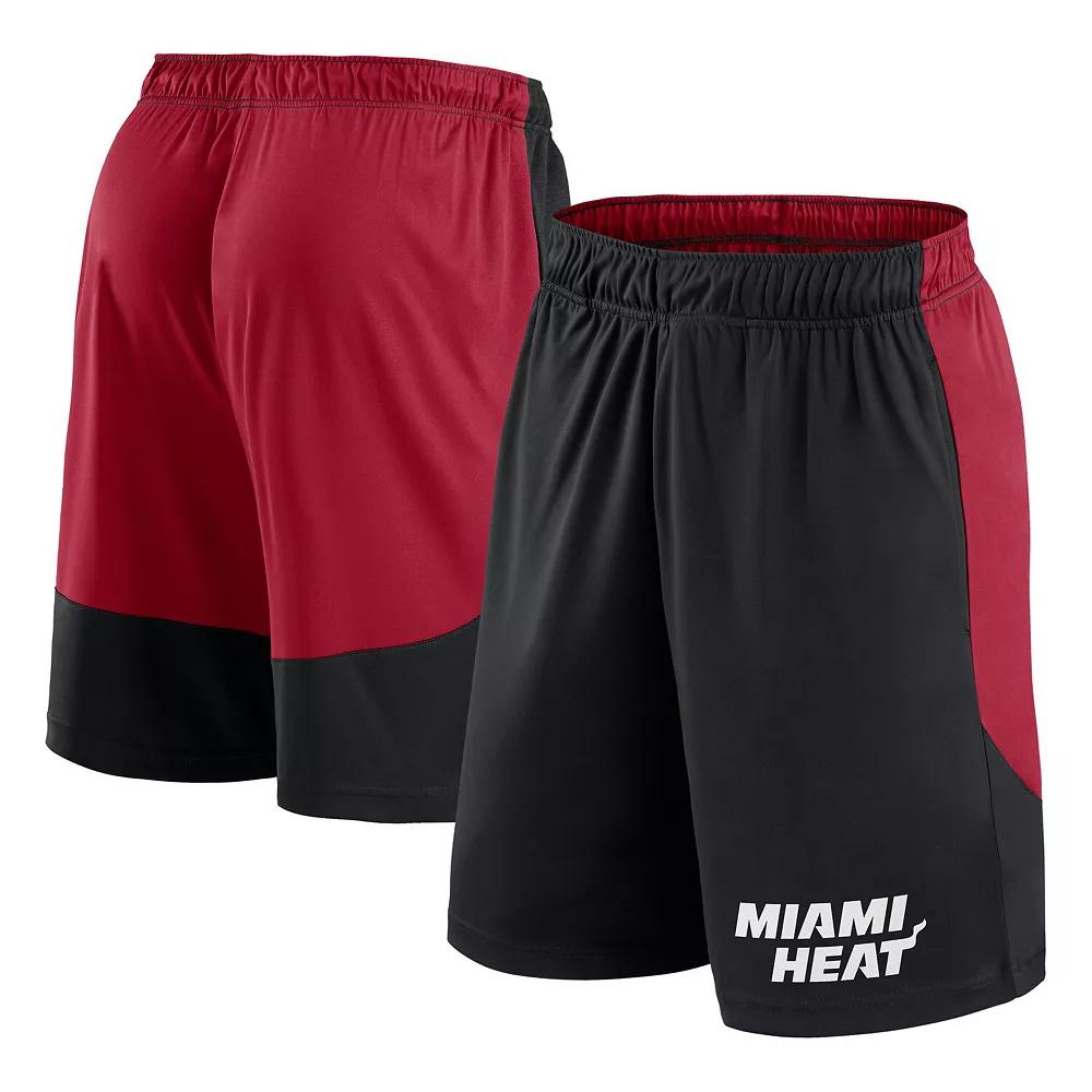 Men's Black/Red Portland Trail Blazers Launch Performance Shorts, Size: 4XL Product Image