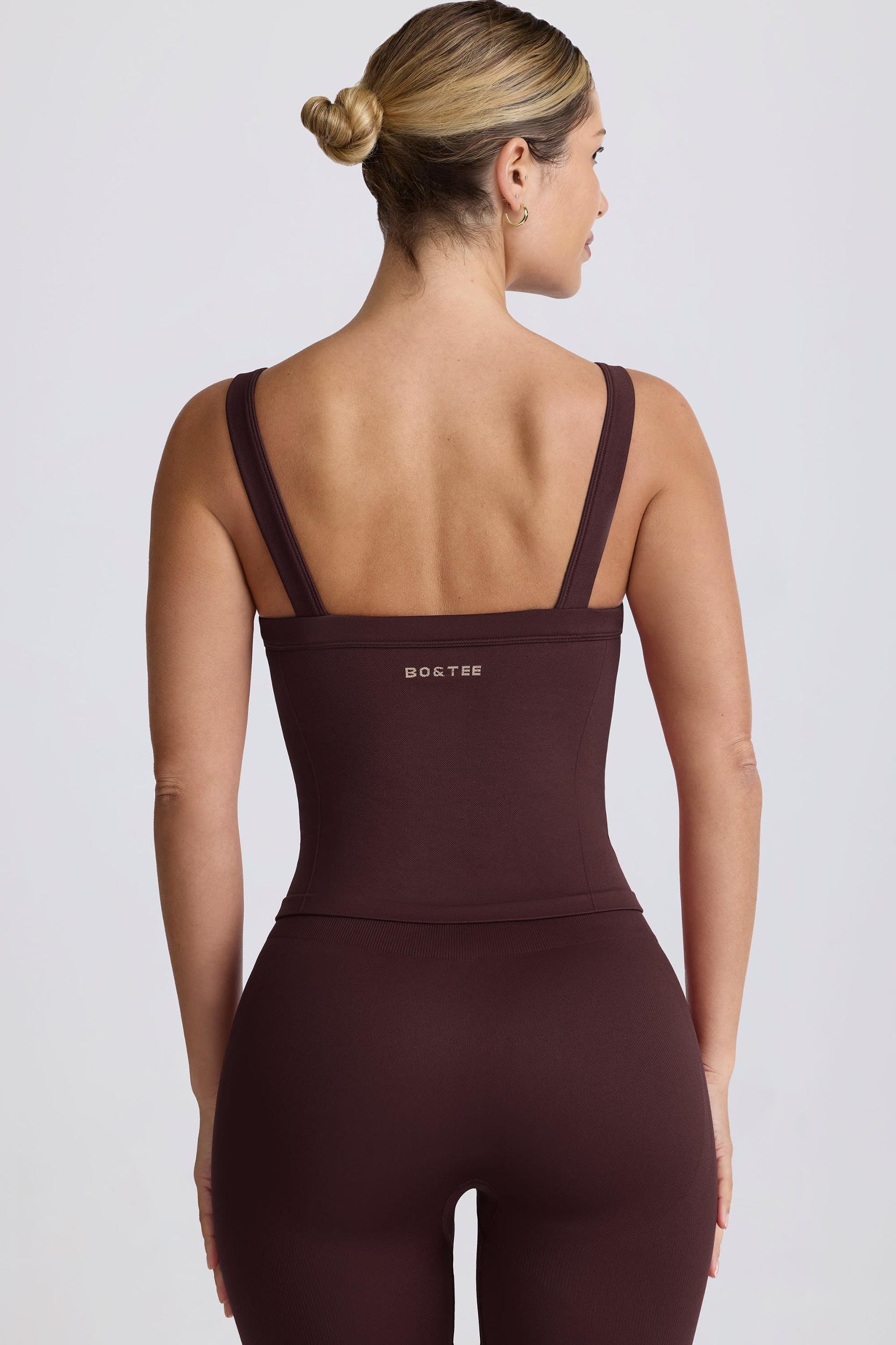 Super Sculpt Seamless Longline Tank Top in Black Product Image