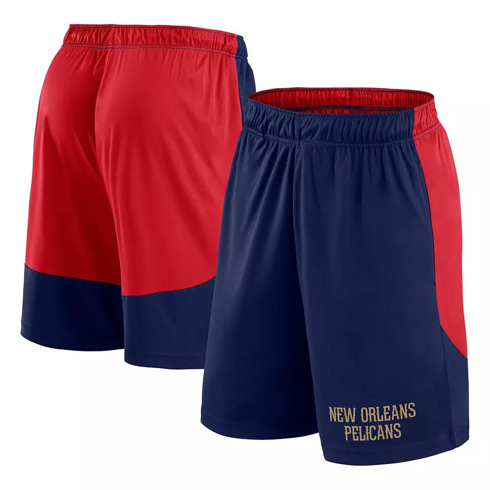 Men's Black/Red Portland Trail Blazers Launch Performance Shorts, Size: 4XL Product Image