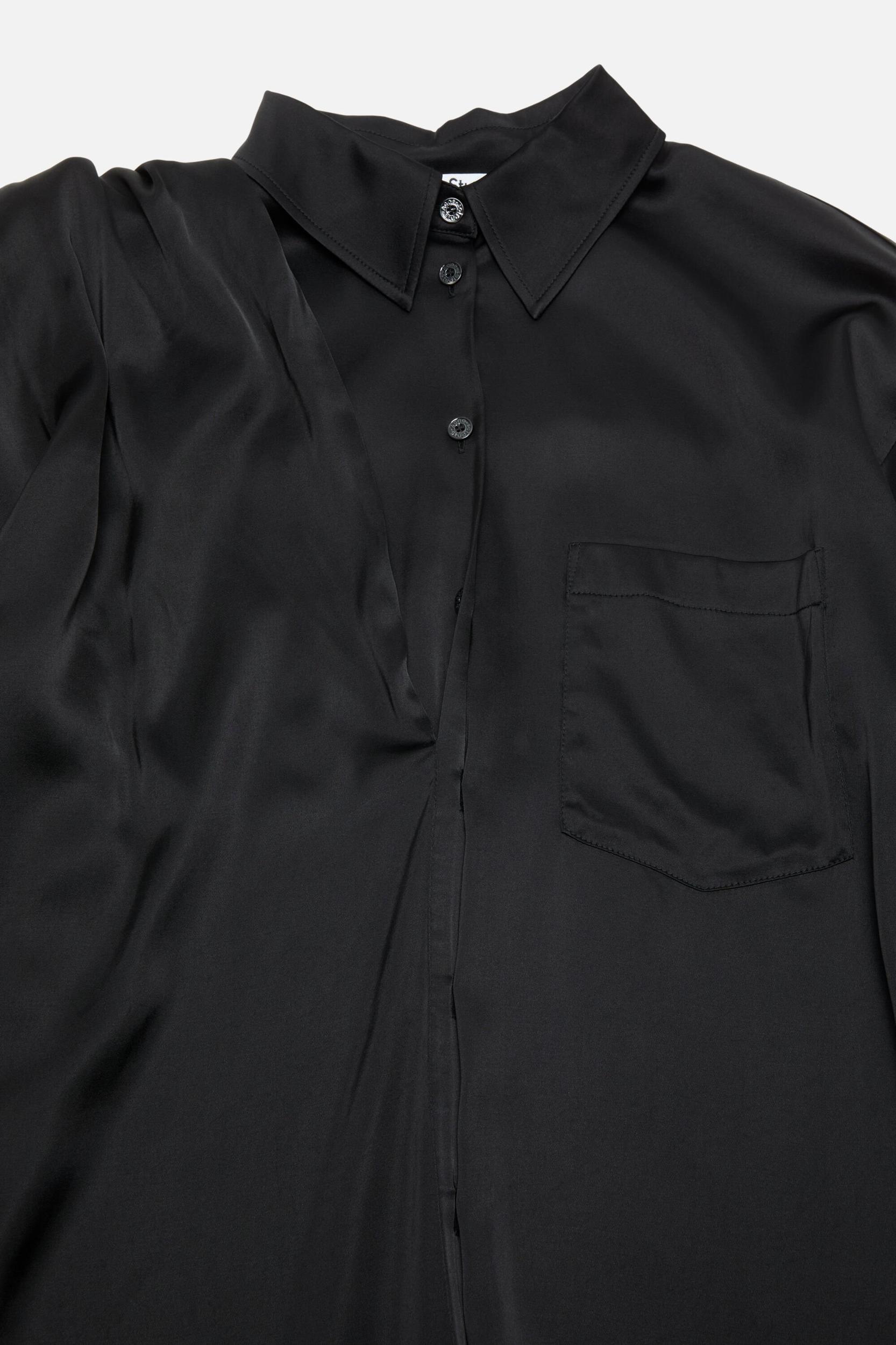 Layered Satin Blouse Product Image