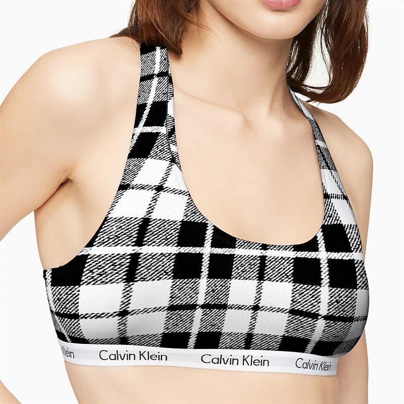 Women's Calvin Klein Carousel Lightly Lined Bralette QF8262, Size: XS, Blur Buffalo Red Product Image