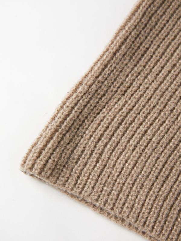 Solid Belted Knit Mini Dress Product Image