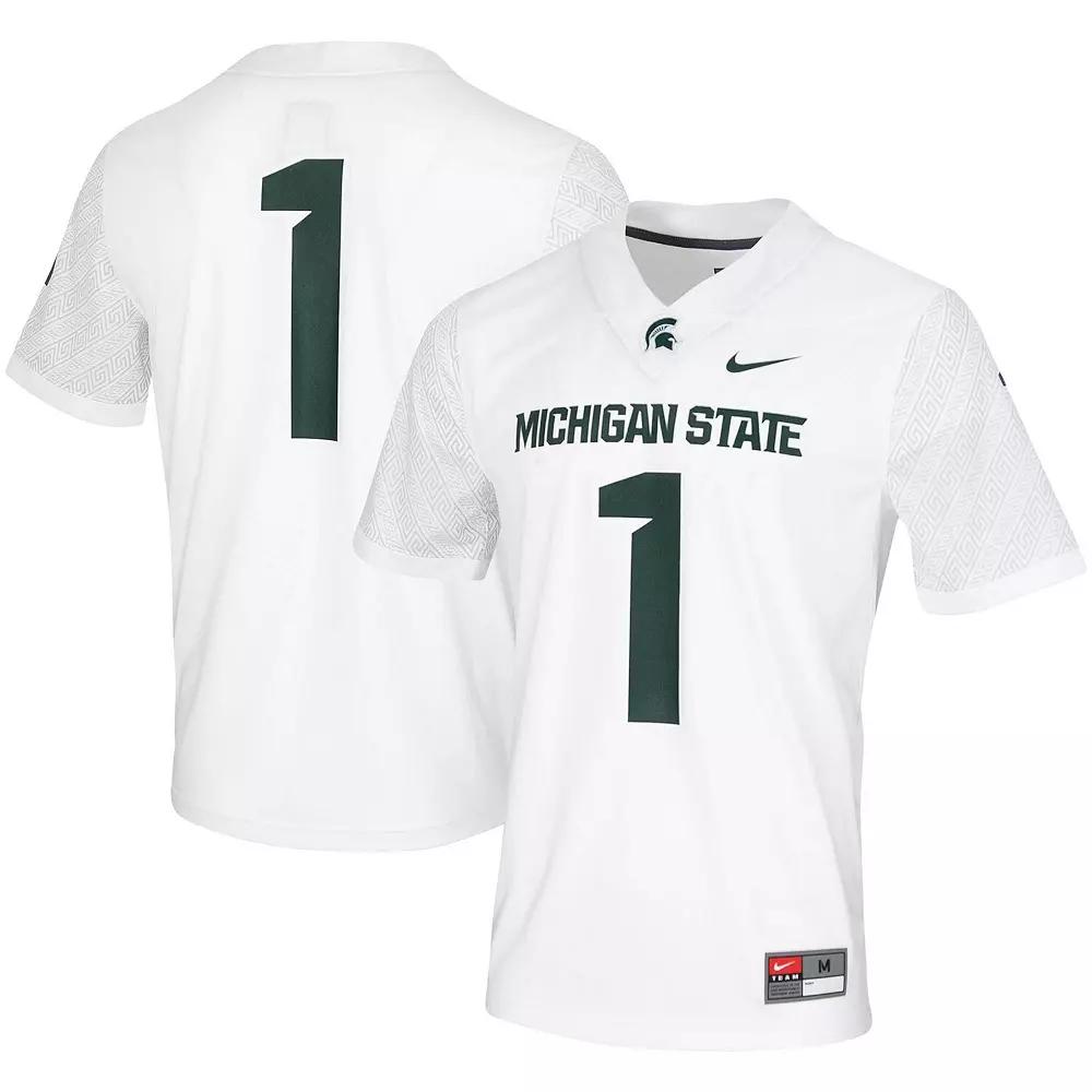 Mens Nike #1 Michigan State Spartans Untouchable Game Jersey Product Image