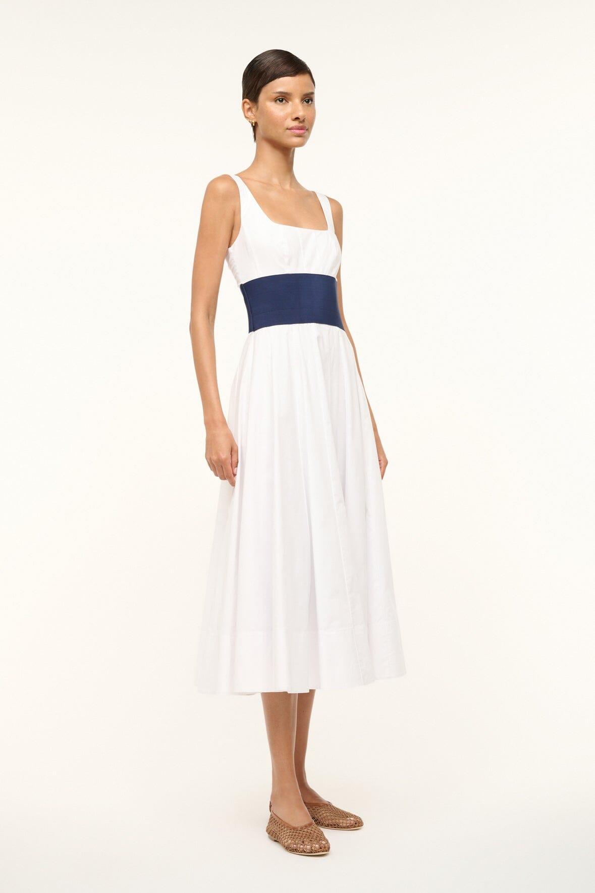 RIG DRESS | WHITE NAVY Product Image