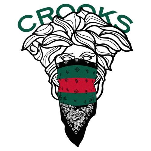 Men's Crooks & Castles Medusa Big Face  Graphic T-Shirt Product Image